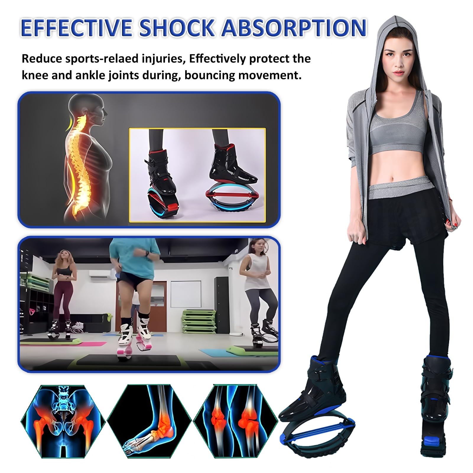 Känguru-Springschuhe Für Männer Und Frauen, Indoor- Und Outdoor-Tanz-Fitnesstrainings-Mondschuhe, Bequemes Design
