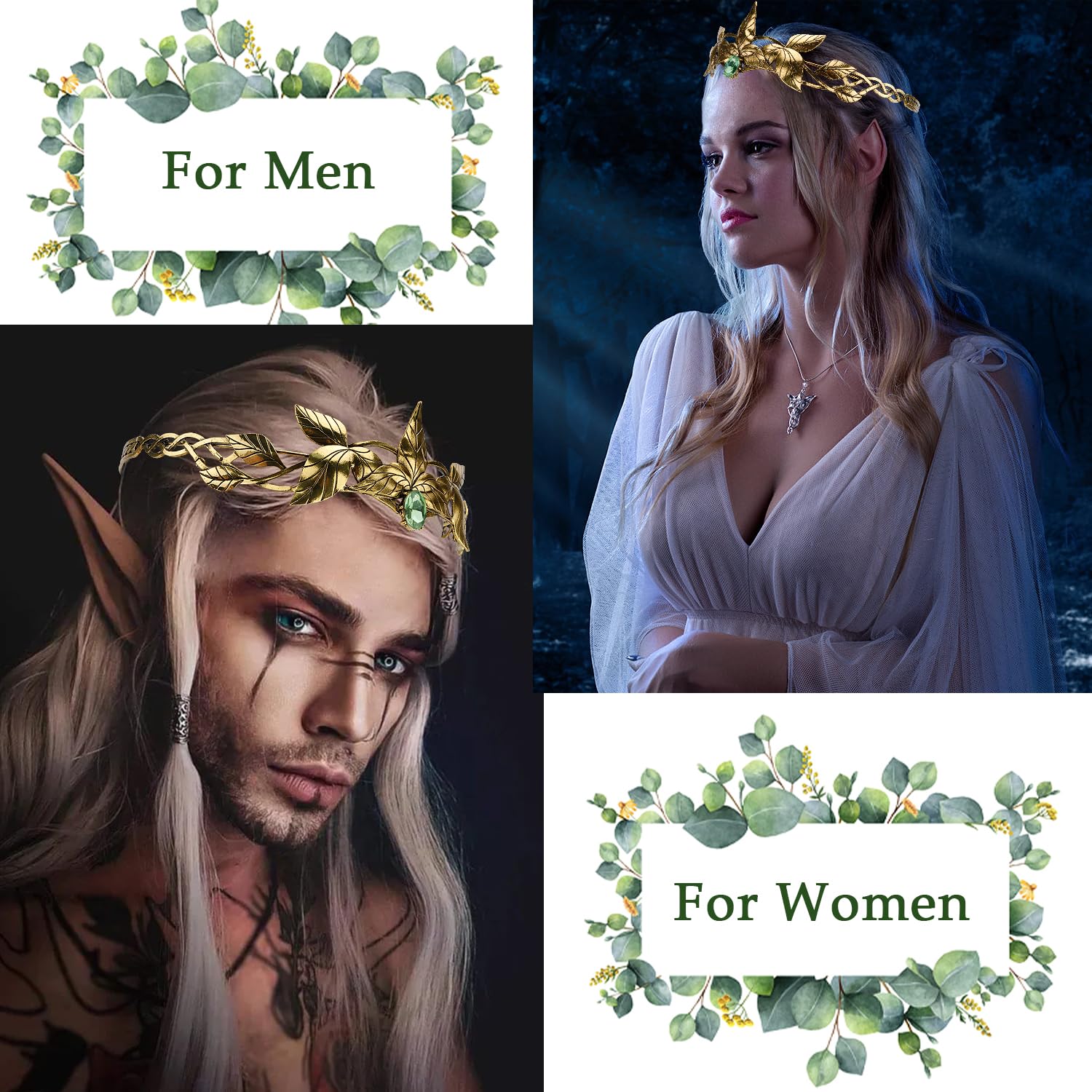 Amazon.com: Didder Halloween Fairy Elf Headband Elf Costume 