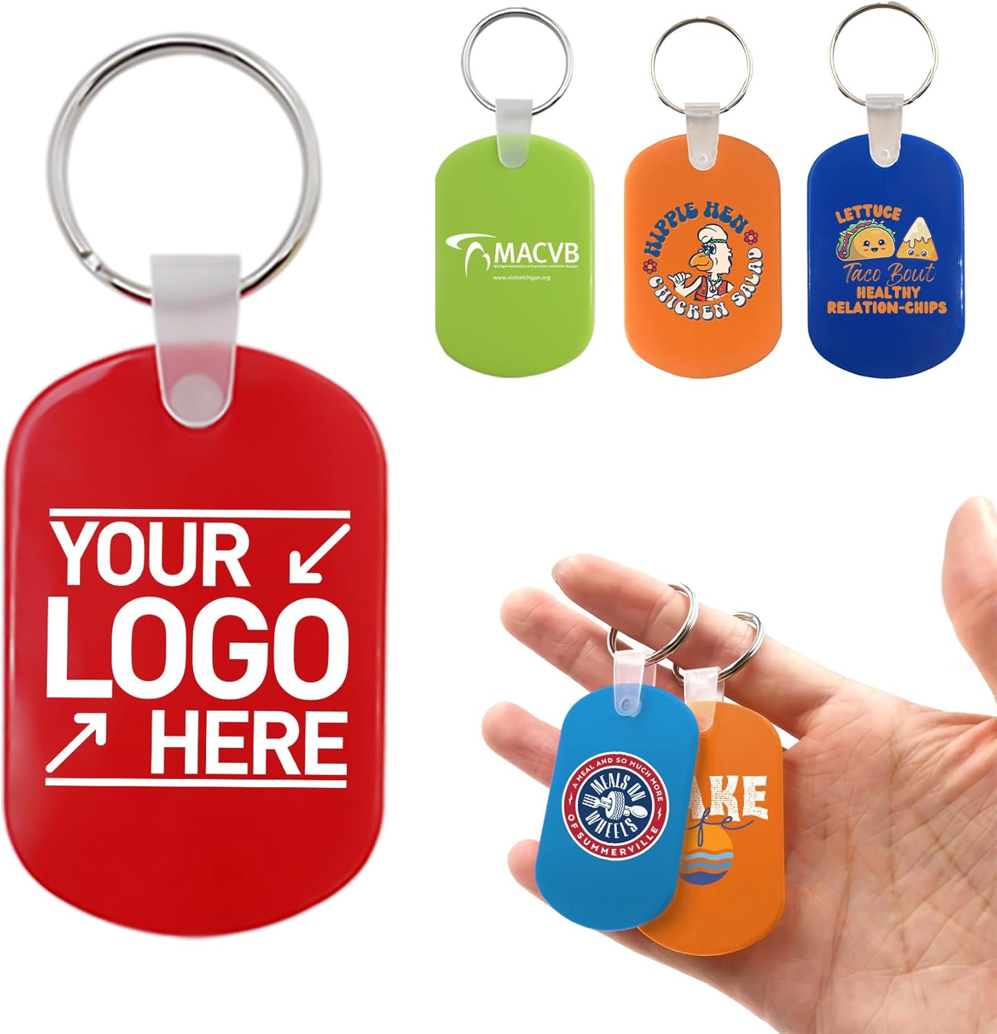 Bulk Custom Soft PVC Keychains – Personalized Logo Keychains key tag for Corporate Gifts & Promotional Events