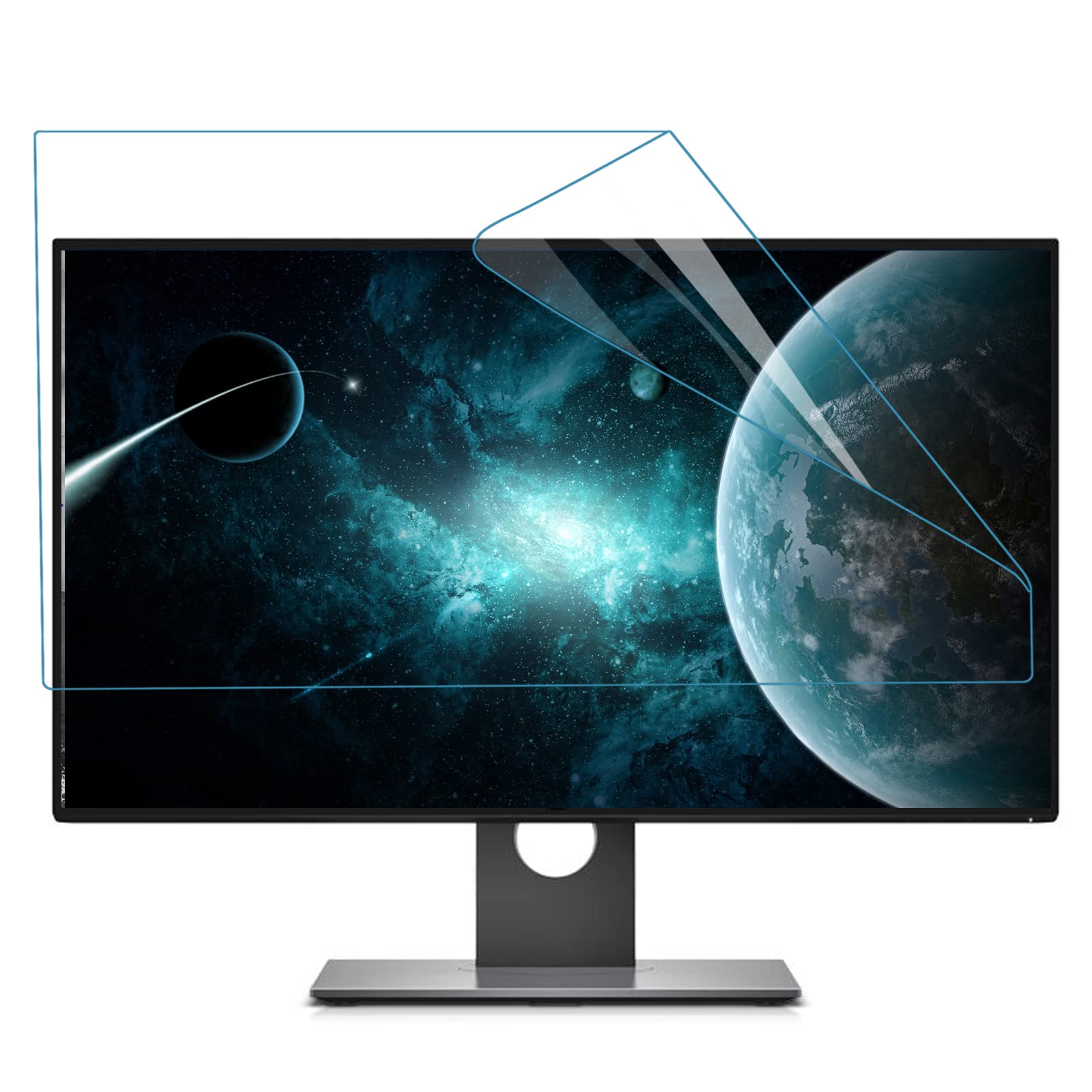 2 Filtri Privacy Per Schermo PC 24 Pollici 16:9 (532x299 Mm) Anti-luce Blu, Antigraffio, Per Ambienti Affollati