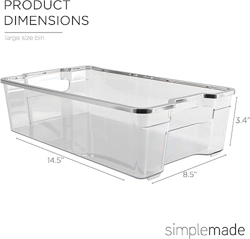 Miniatura 3 de SIMPLEMADE Contenedores organizadores transparentes para refrigerador, contenedores transparentes para refrigerador, contenedores para refrigerador