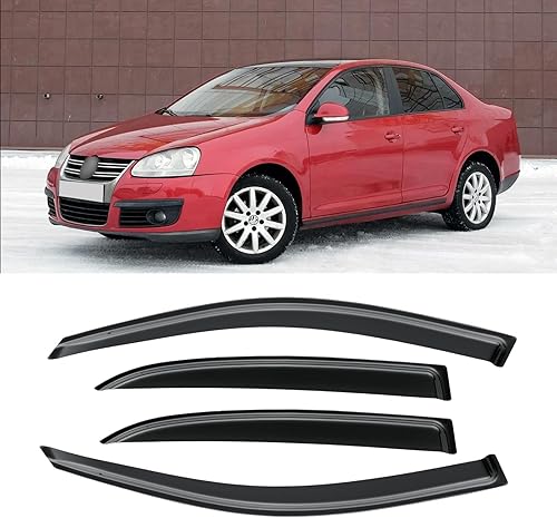 Miniatura 108 de Viseras de ventana para Toyota Camry 2007-2011, protectores de lluvia, deflector de ventilación, sombra humo oscuro 07 2008 2009 2010 11, con cinta