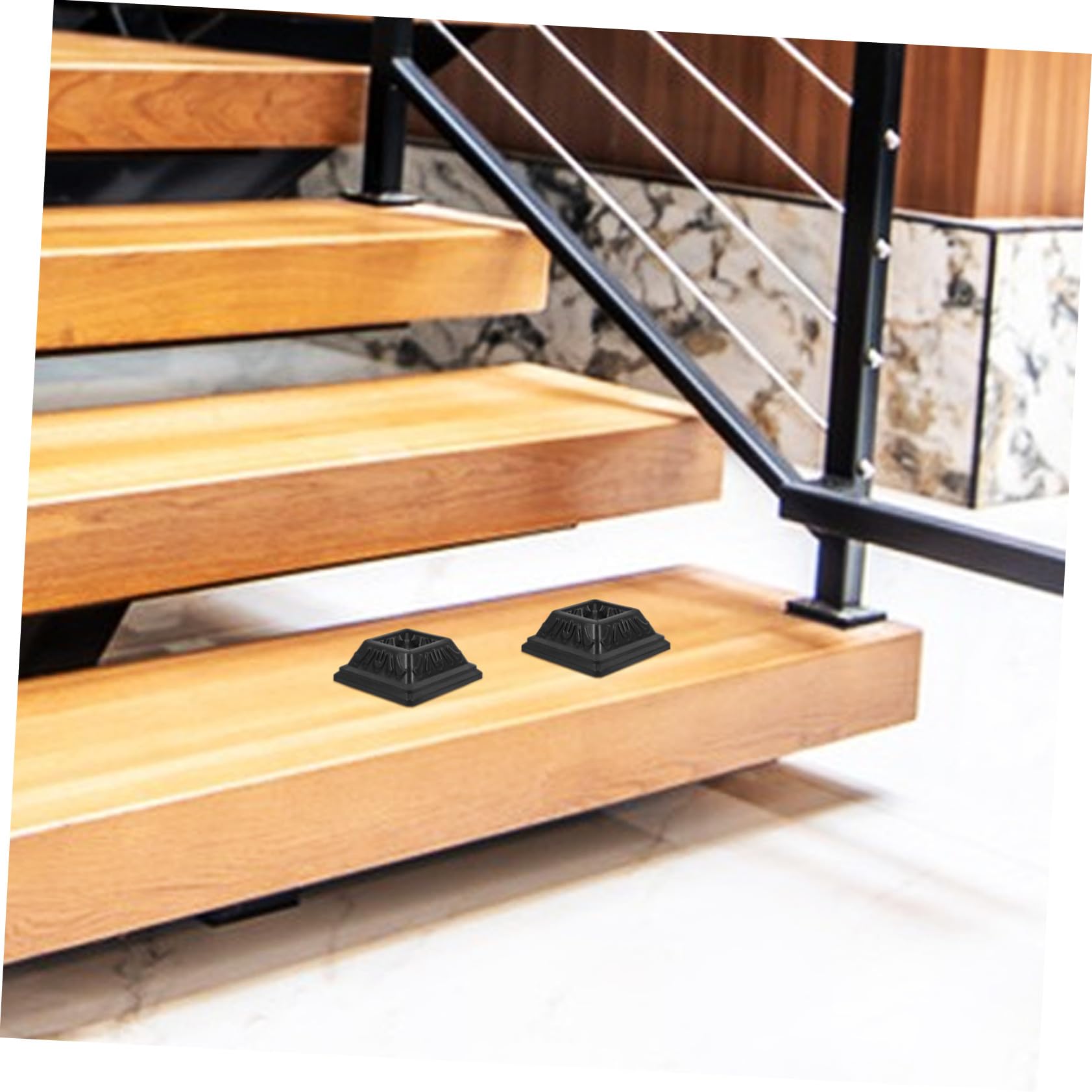 10 Pezzi Tappi Copertura Pali Nero in Pvc per Base del Deck e Recinzioni, Copertura Decorativa per Colonne e Supporti