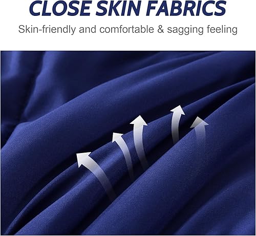 Miniatura 5 de Decroom Juego de edredón ligero Twin con 1 funda de almohada - Juego de 2 piezas - Edredóninserto de duvet alternativo al plumón acolchado para