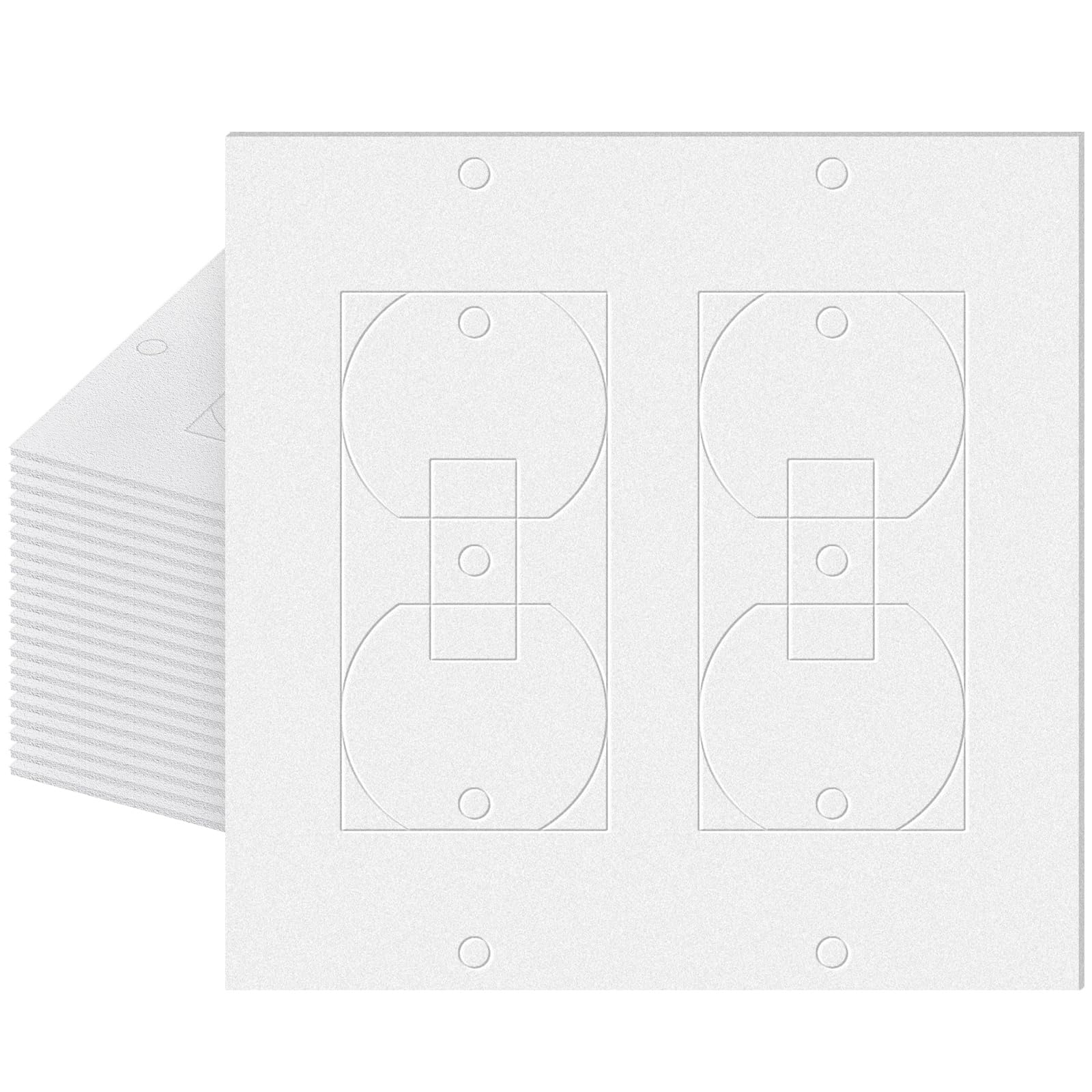 Tondiamo 50-Pack Outlet Insulation Gaskets | EVA Foam Wall Plate Sealer For Weatherproofing & Energy Saving (Black) - View #8