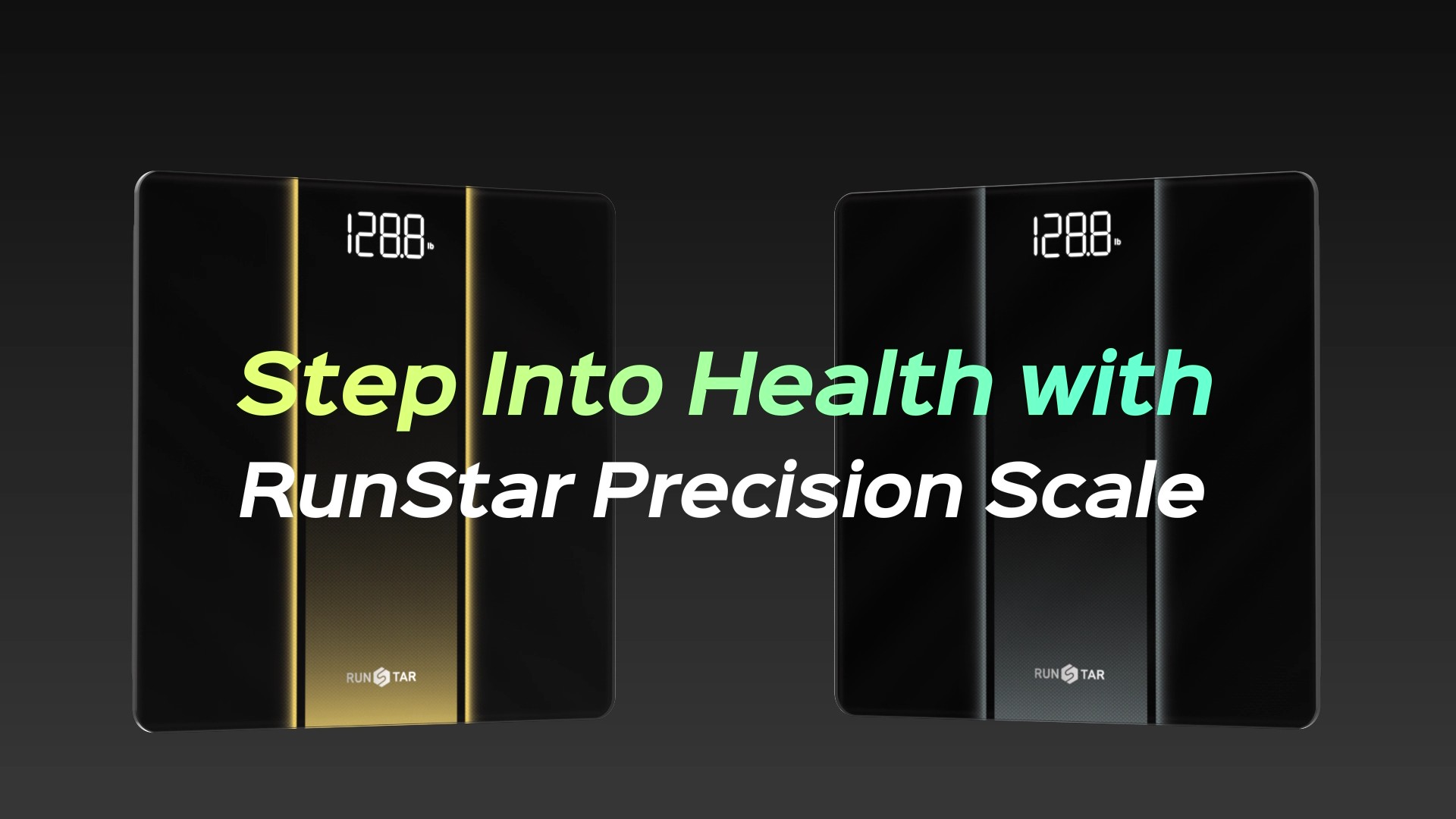Image of RunStar Digital Bathroom Scale for Body Weight with High Precision, Clear LED Backlight Display, Accurate Scale with Durable Tempered Glass, 400lb, Silver
