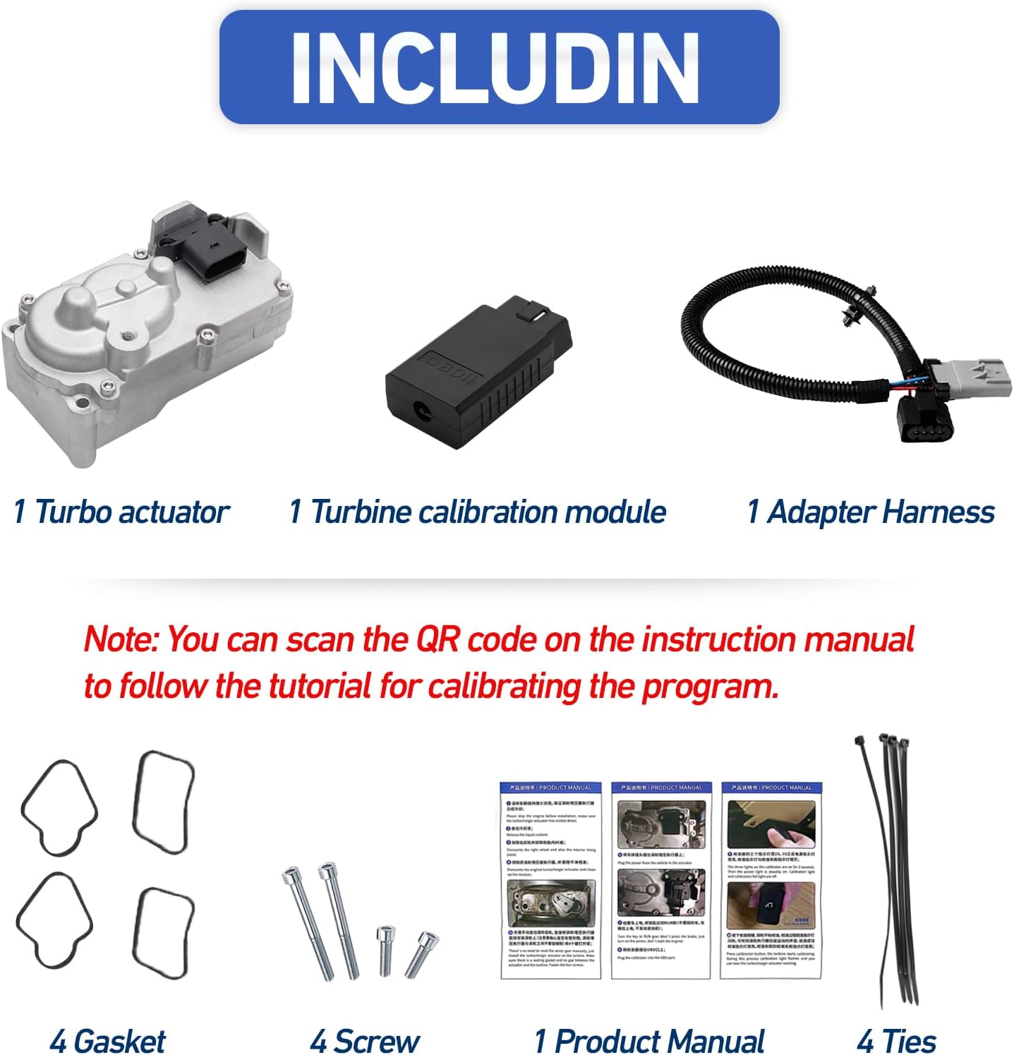 5494878RX 5601240NX Turbo Actuator Calibrate Kit Compatible With 2013-2018 Dodge Ram 2500 3500 4500 5500 ISB 6.7L Cummins Turbo Actuator Holset HE300VG HE351VE 68481772AA