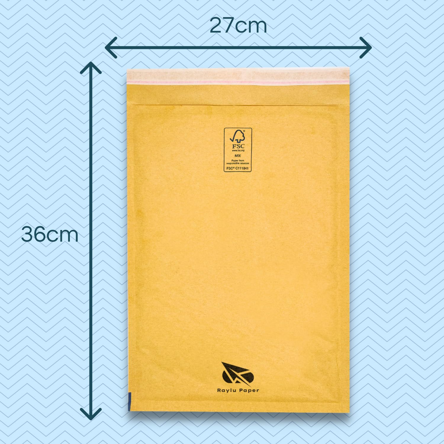 Raylu Paper® - Pack de 10 Sobres Acolchados de Burbujas Kraft con Cierre Autoadhesivo, Sobres Kraft Acolchados para Envíos color Marrón 10 Unidades (270x360 mm)