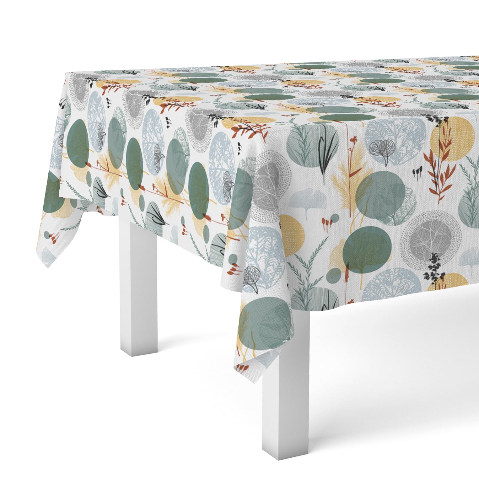 Martina Home Green Tablecloth Oilcloth Siena 240 X 140 Cm