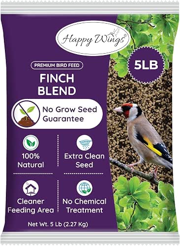 Happy Wings Finch Blend Bird Food - Mix of Sunflower