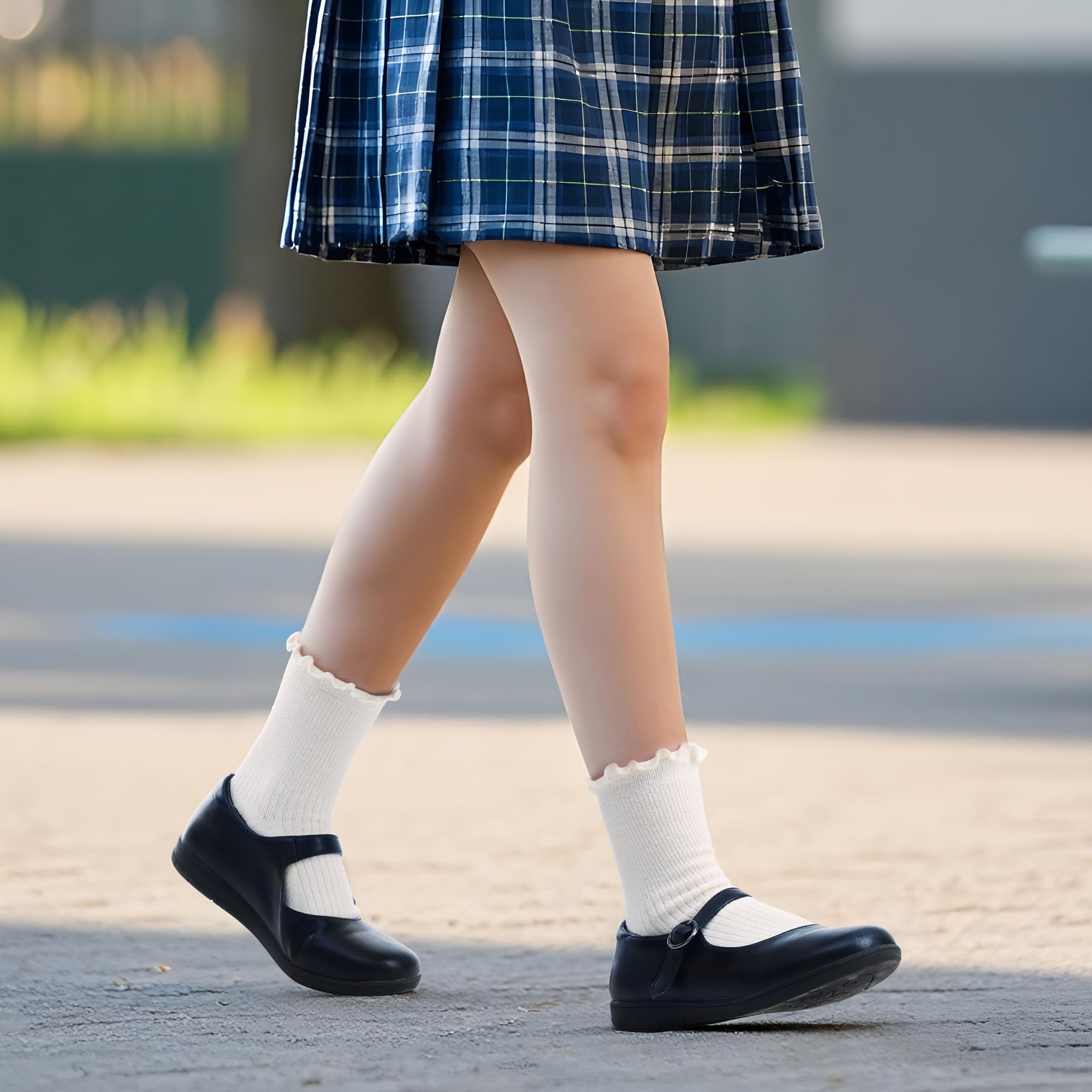DREAM PAIRS Kids Zapatos Colegiales para Niña Merceditas Bailarinas Mary Jane Zapatos de Fiesta Cumpleaños Zapatos de Vestir Antideslizante KFL217