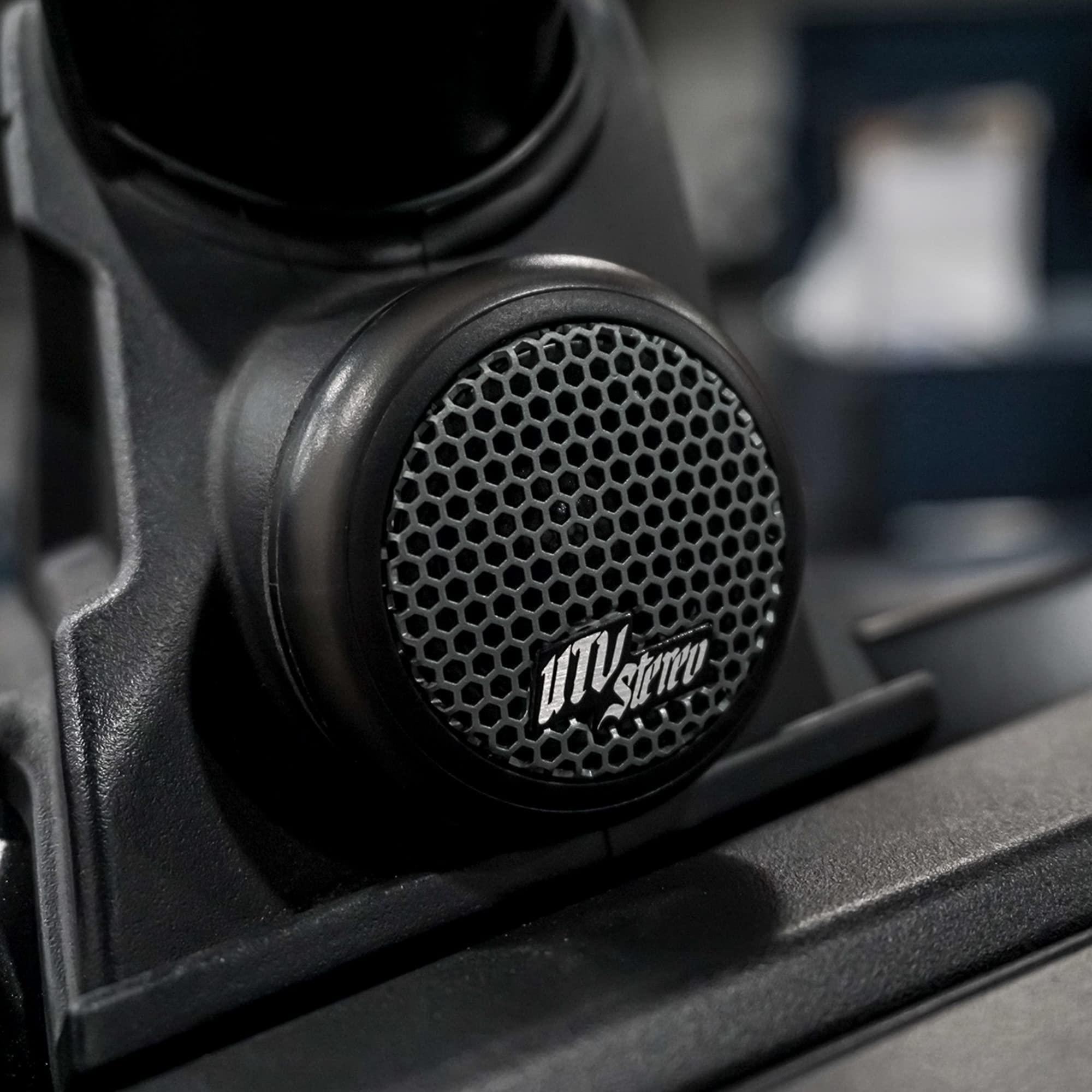 UTV Stereo RZR Pro R, Turbo R & Pro XP 1' Neodymium Magnet Tweeters Upgrade w/LED RGB Rings - High-Performance Neo Tweeter Upgrade