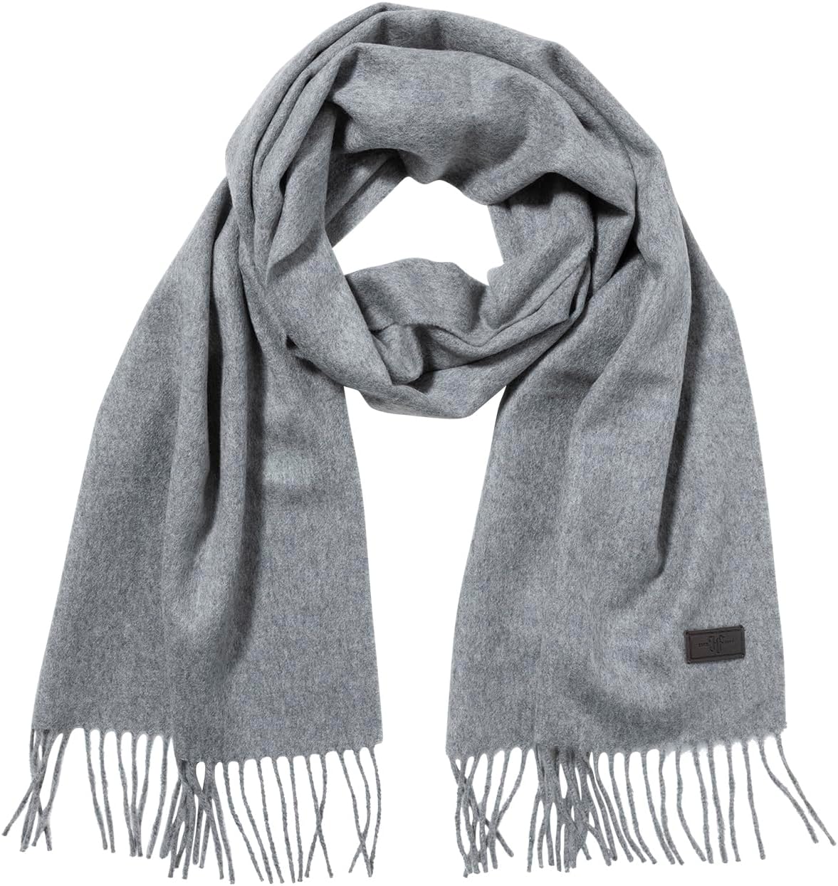 Product image of Hickey Freeman Solid 100% Italian Cashmere Scarf for Men – Ultra-Soft Men’s Winter Scarves, 72-Inches x 12-Inches