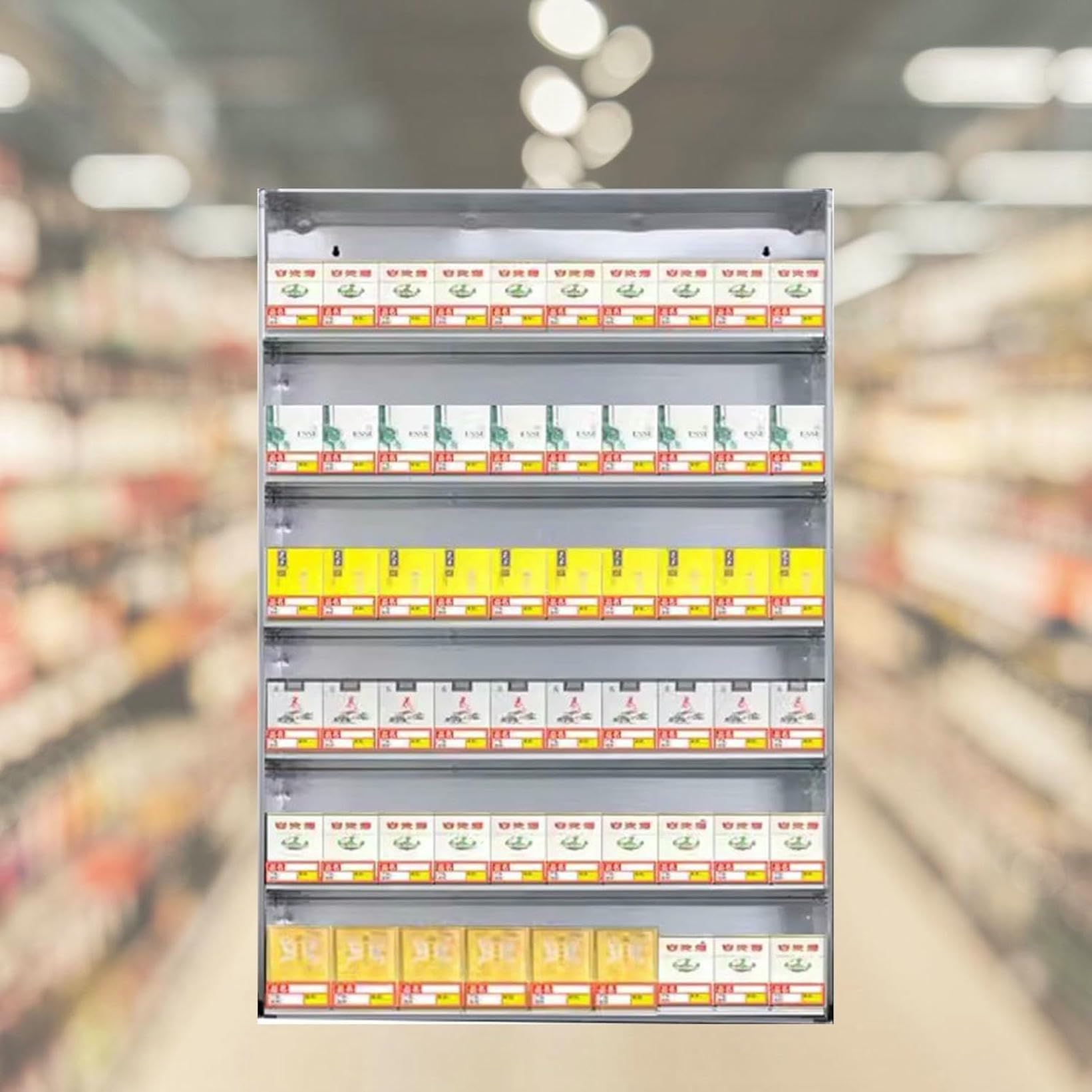 Vitrine de cigarettes en aluminium pour organiser élégamment votre fumoir privé