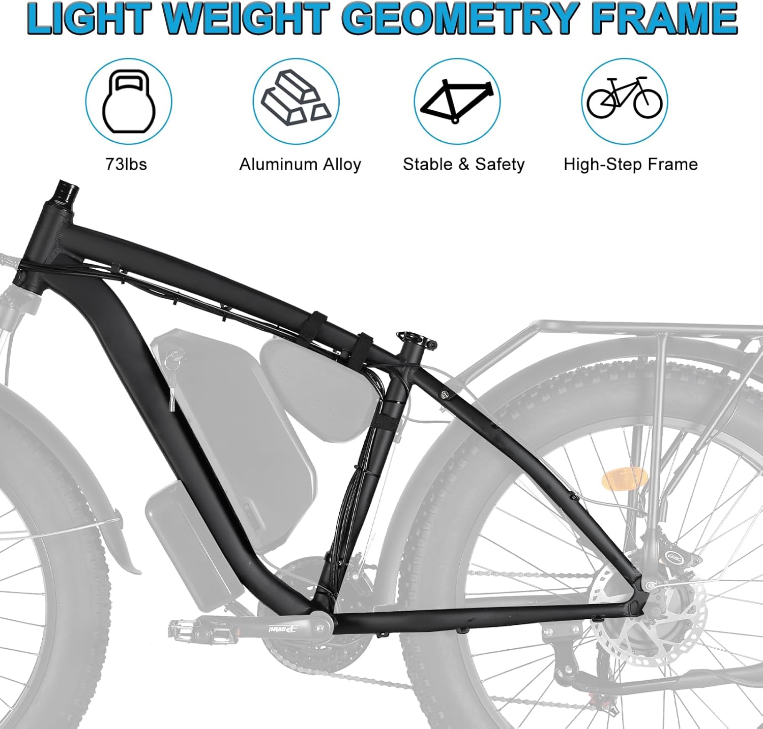Electric Bike for Adults, 5000W Peak Dual Motor 60V/52V 25Ah/23Ah 20MPH AWD Ebike 21 Speed 26" Fat Tire MTB Hydraulic Disc Brake