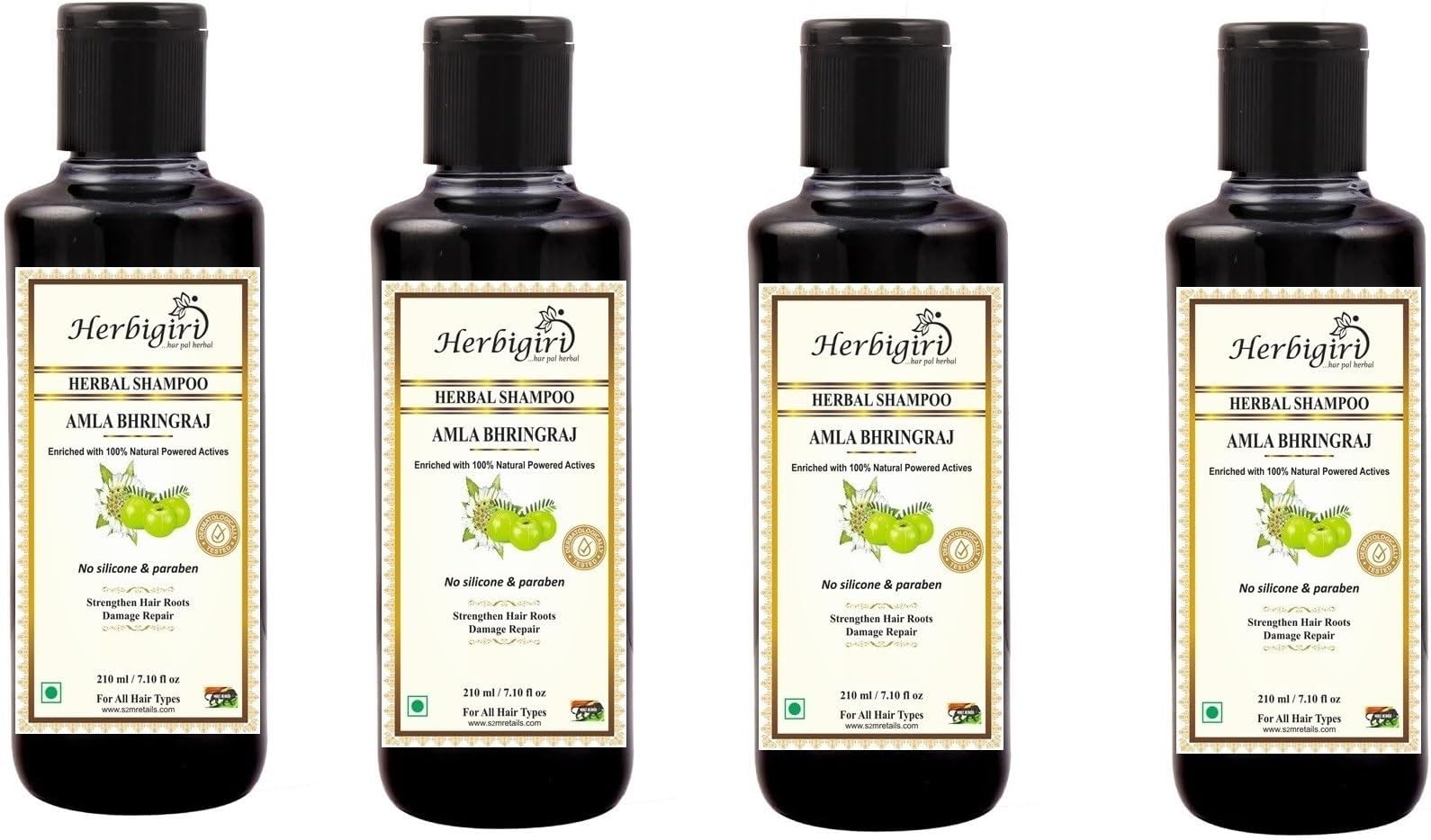 Khadi Natural Herbal Amla and Bhringraj Shampoo (840 ml)