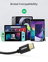 Vista 5 de UGREEN Paquete de 2 cables USB C de 3A de carga rápida, USB A a tipo C, cable trenzado USB C compatible con iPhone 16/16 Plus/16 Pro/15, Samsung