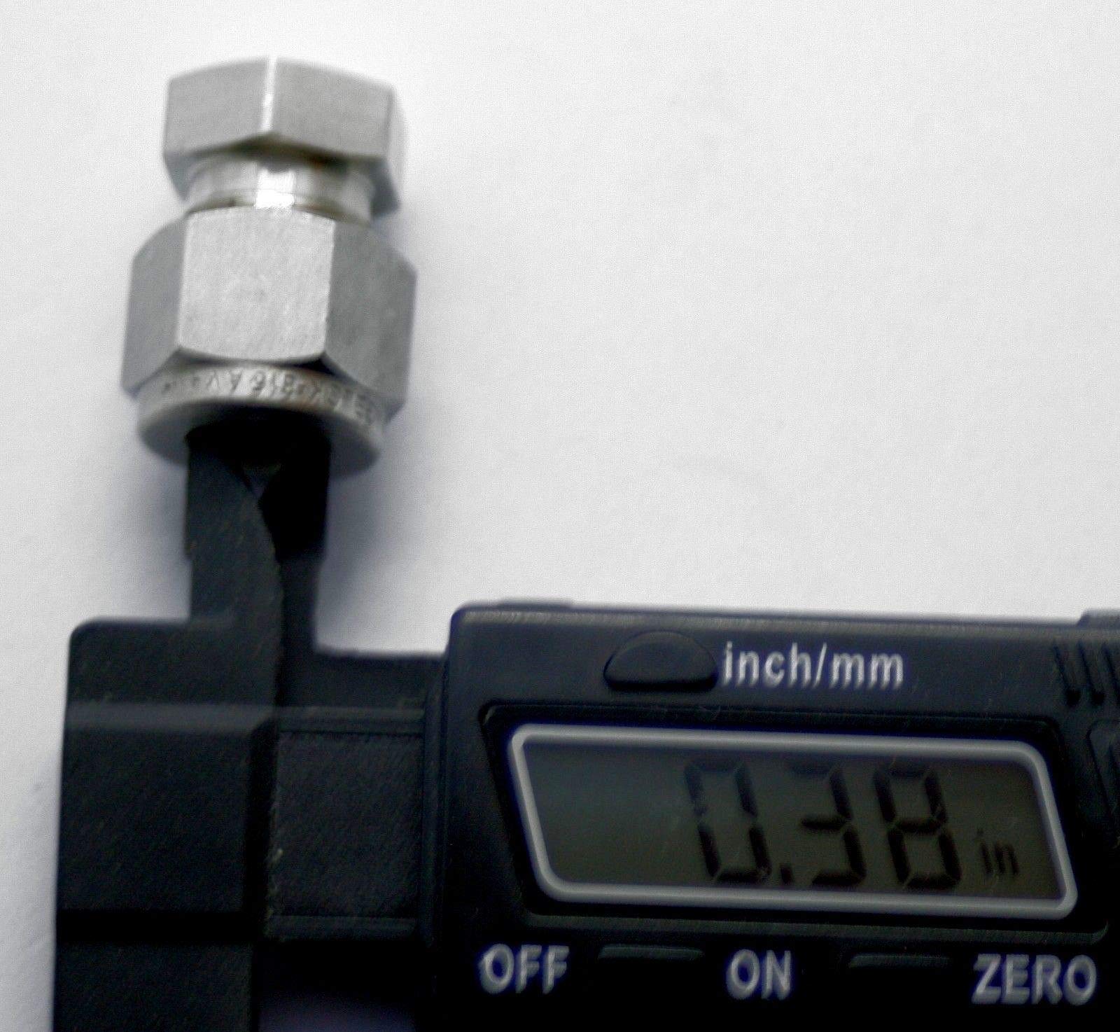 SWAGELOK SS600C OD TUBING, Cap, for 3/8 INCH, Connection Type TUB