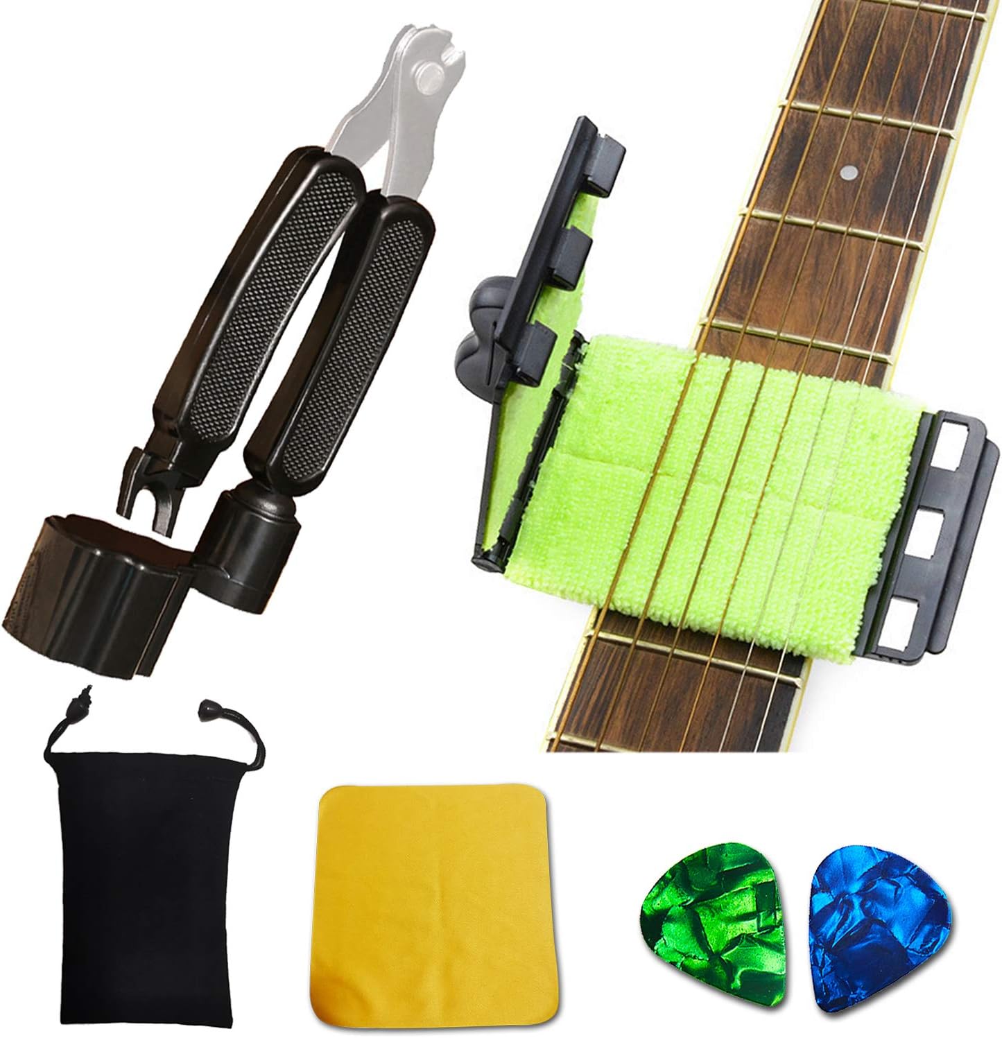 SPROUTER Guitar Fretboard Cleaner Guitar String Scrubber, 3