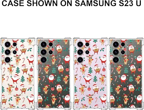 Miniatura 2 de Funda protectora para Samsung Galaxy S23 Ultra Christmas con diseño de alce de Santa Claus para Samsung Galaxy S23 Ultra