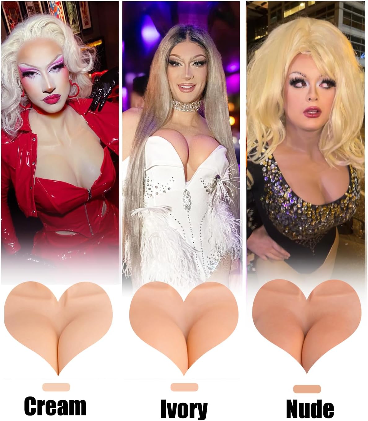 Silicone Bodysuit Fake Vaginal Bodysuit C-G Cup for Drag Queen Crossdresser Transgender