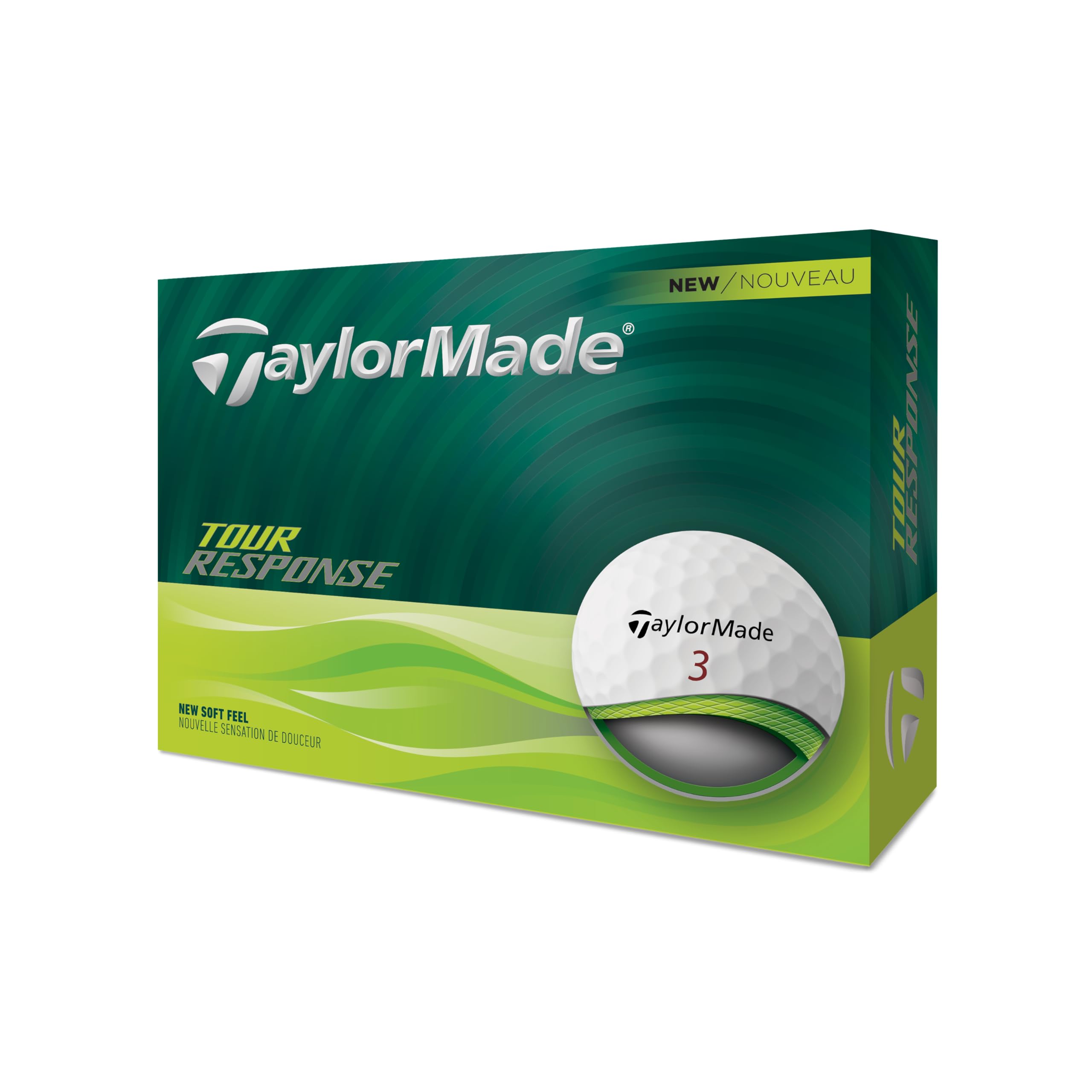 TaylorMade New Tour Response 2025, 12 Balles de Golf