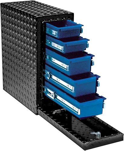 Miniatura 2 de UWS EC20032 Caja de herramientas de aluminio de pared pesada de aluminio de 18 pulgadas con 5 cajones