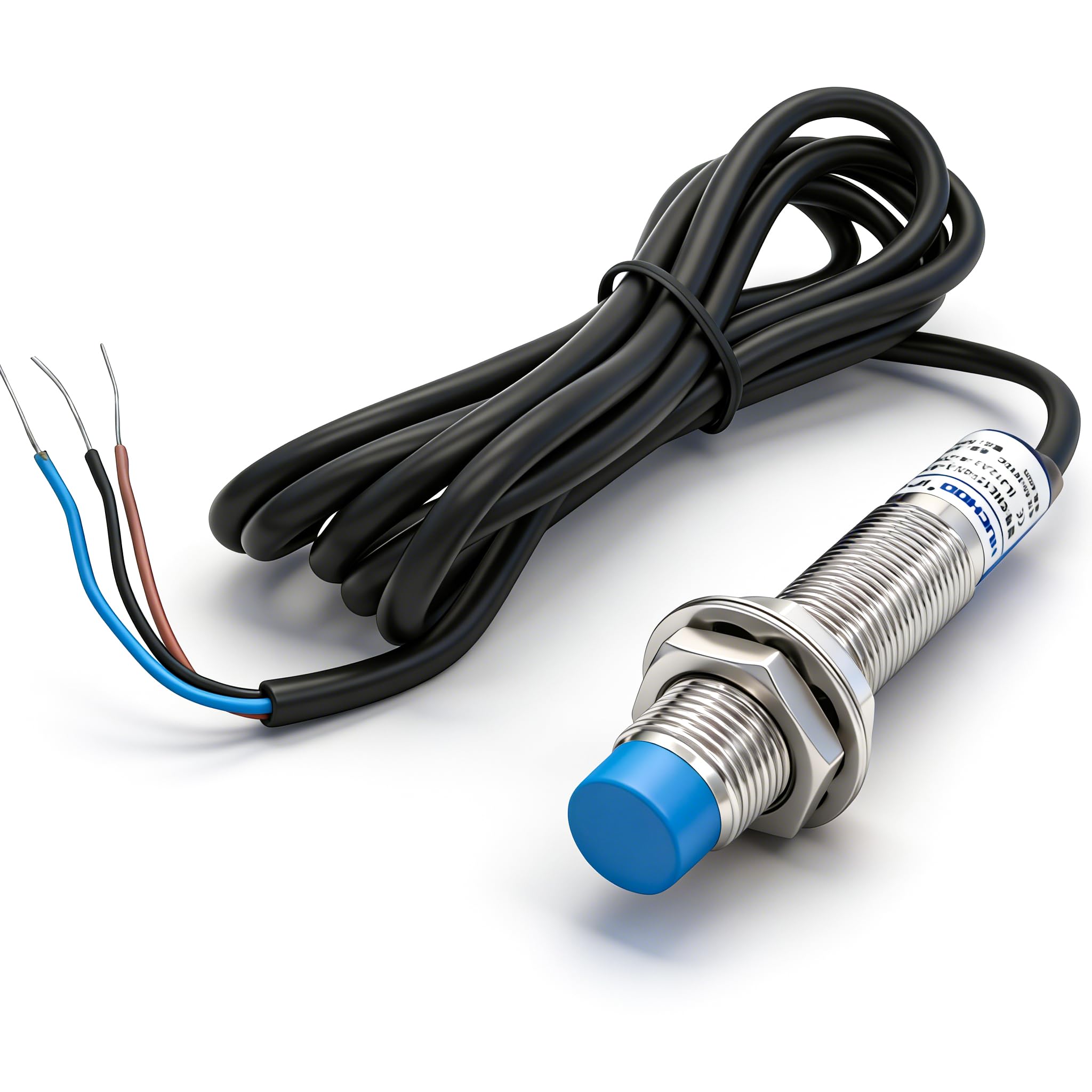 Twidec/M12 Approach Sensor Inductive Proximity Switch PNP NC DC 6-36V, 4mm Detecting Distance LJ12A3-4-Z/AY