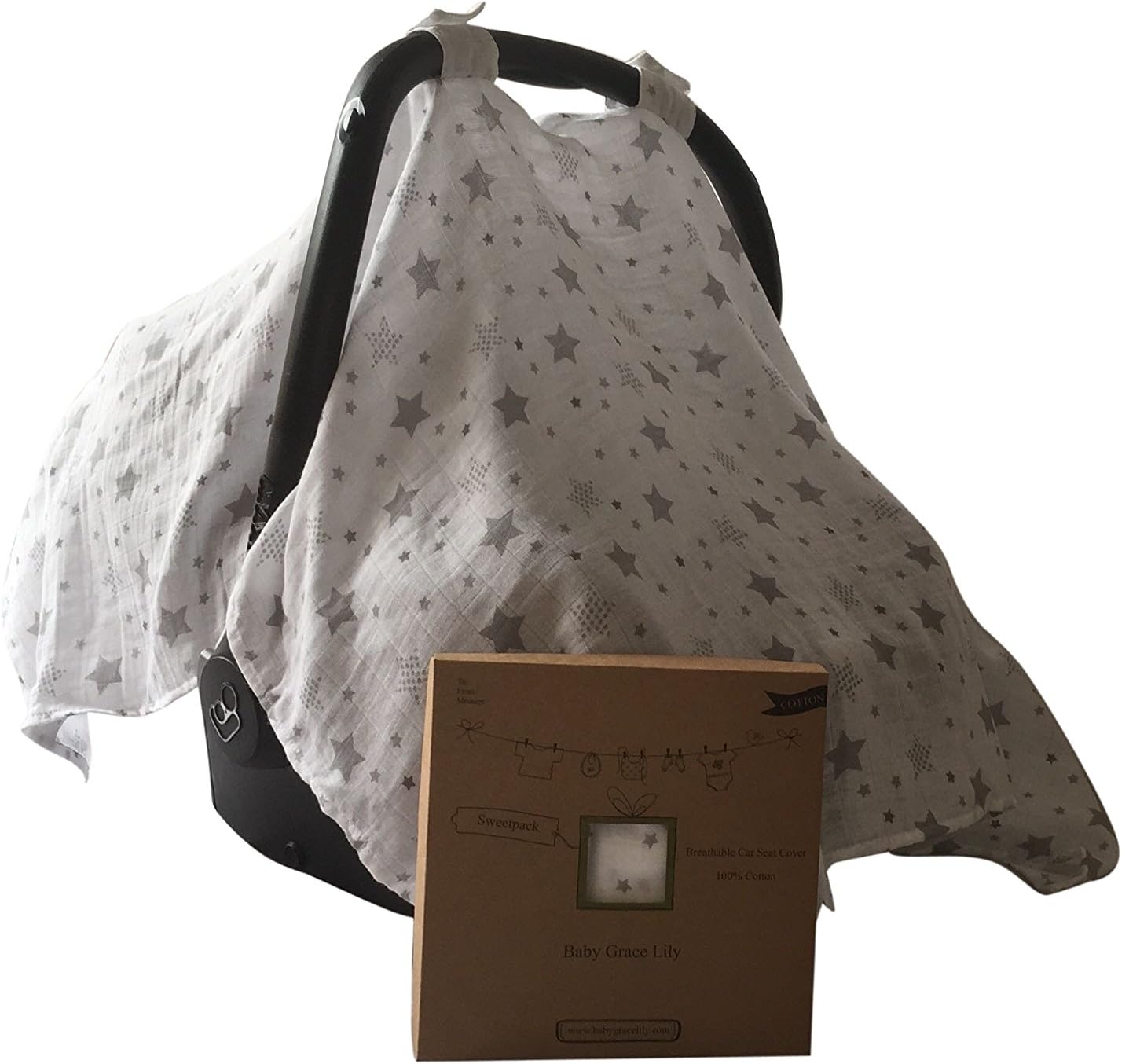 Baby Car Seat Covers - Baby Gifts - Baby Seat Canopy Cover - Beautiful design