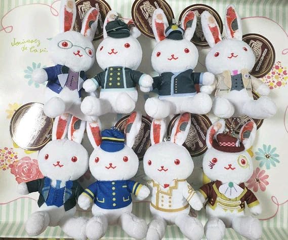 Amazon 明治東亰恋伽うさぎ ぬいぐるみマスコット全8種 めいこい 春草 鏡花 鴎外 アイドル 芸能人グッズ 通販