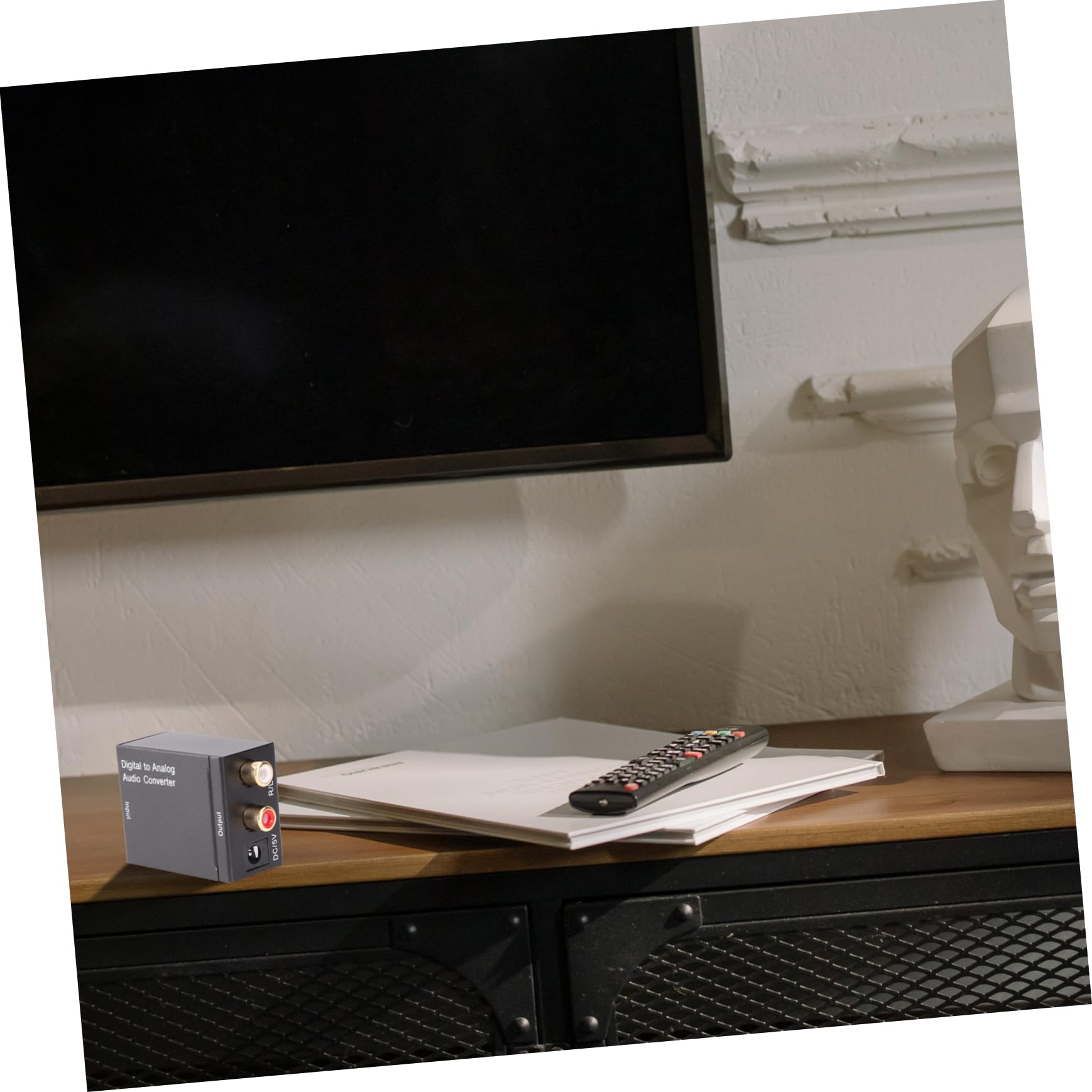 OSALADI 2pezzi Convertitore Audio Digitale Analogico Spdif Coassiale r Per Tv e Dvd Supporto Khz Design Compatto e Leggero Cavo Ottico Incluso Audio Di Alta Qualità Senza Rumori
