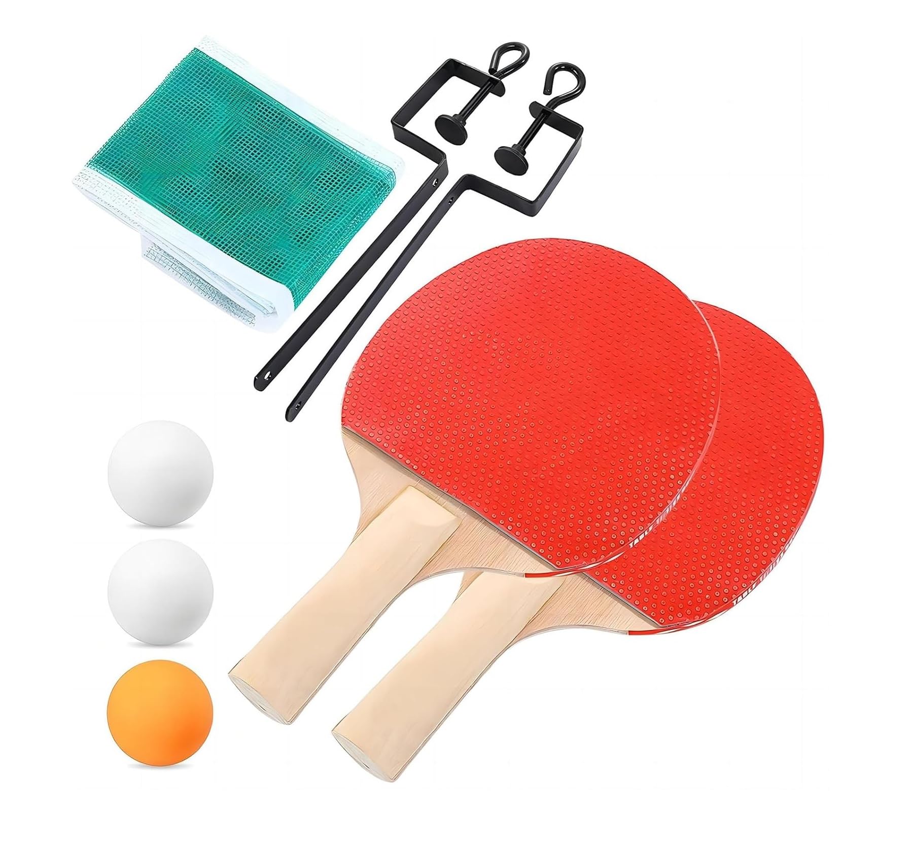 STAG Set da Ping Pong Professionale Iconic Champ Series (T.T) | Gomma di Alta qualità Approvata ITTF - Racchette da Ping Pong e Palline T.T Incluse | Set da Gioco Tutto in