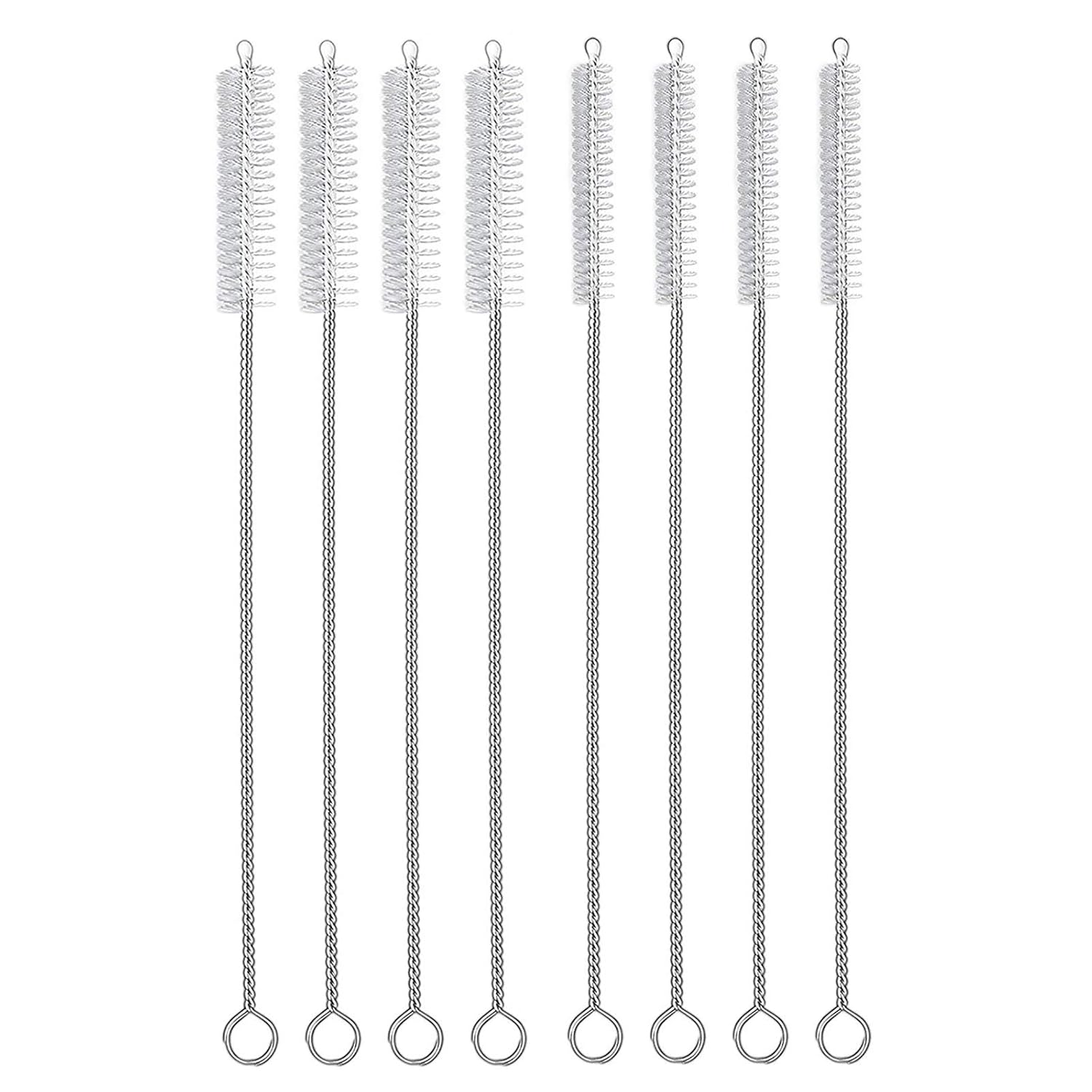 Hiware Straw Cleaner Brush Set 8-Piece Long Cleaning Brush for Straws on Tumbler Water Bottle Sippy Cup and