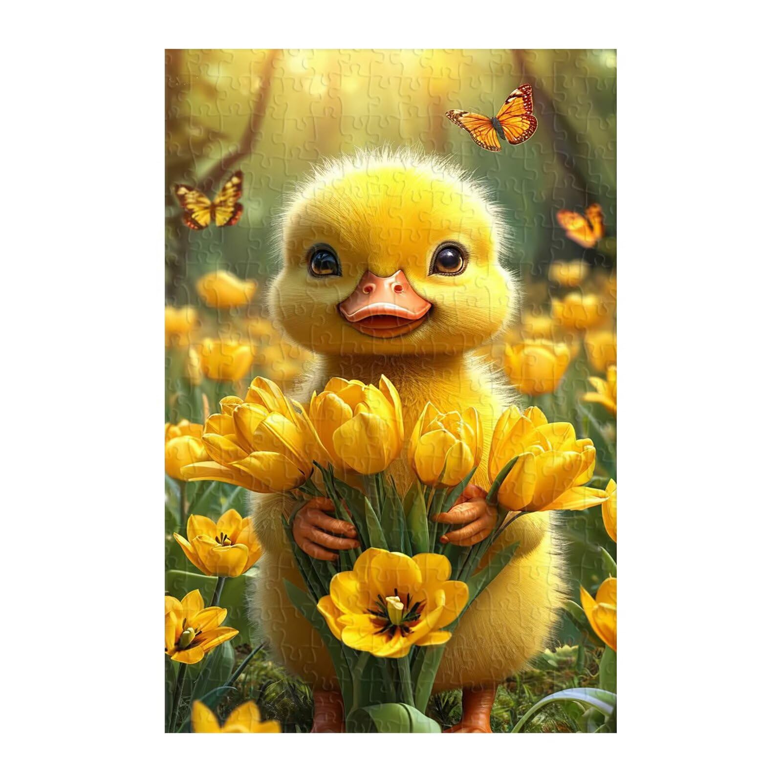 Puzzle 1000 Pezzi, Animale Anatra Tulipano Puzzles, Gioco Educativo Sviluppare Osservazione e Logica, Puzzle 1000 Pezzi per Adulti
