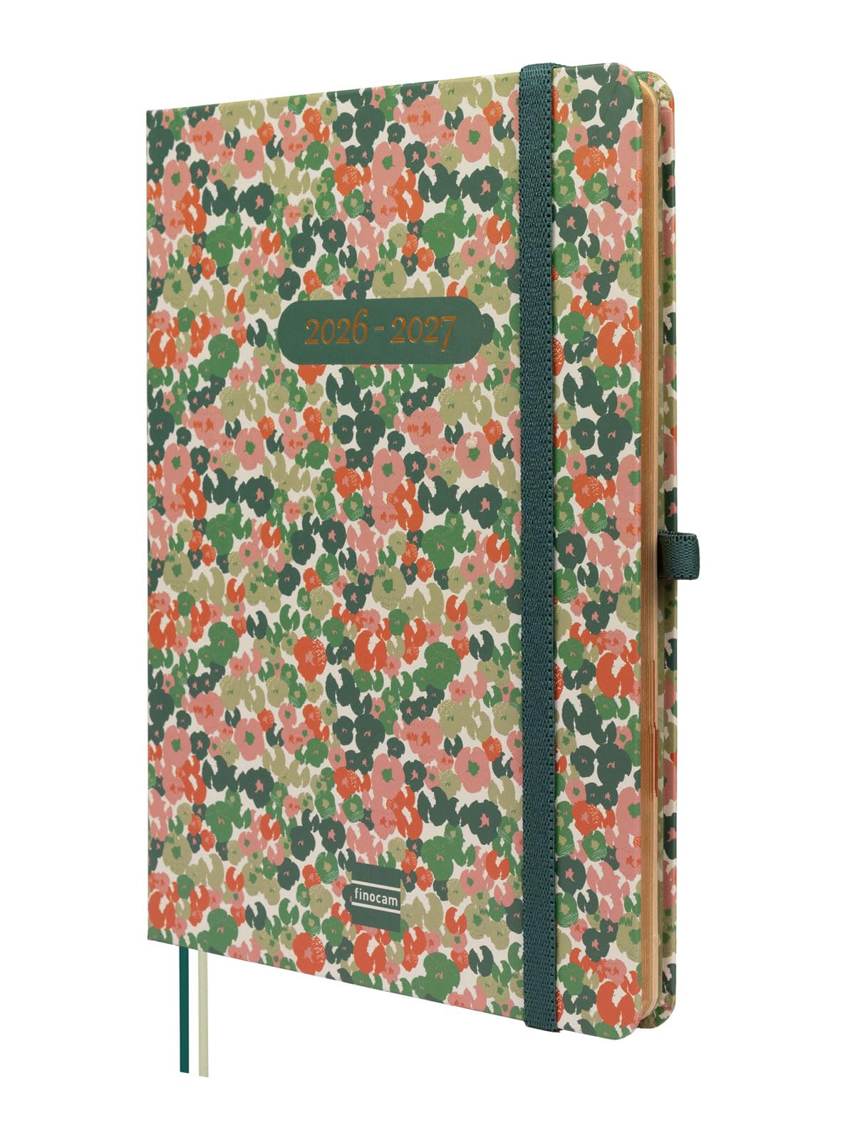 Finocam Mínimal Weekly Planner 18-Month | Weekly View Horizontal Layout · July 2026 to December 2027 | Daisy · International - Week-to-View Diary