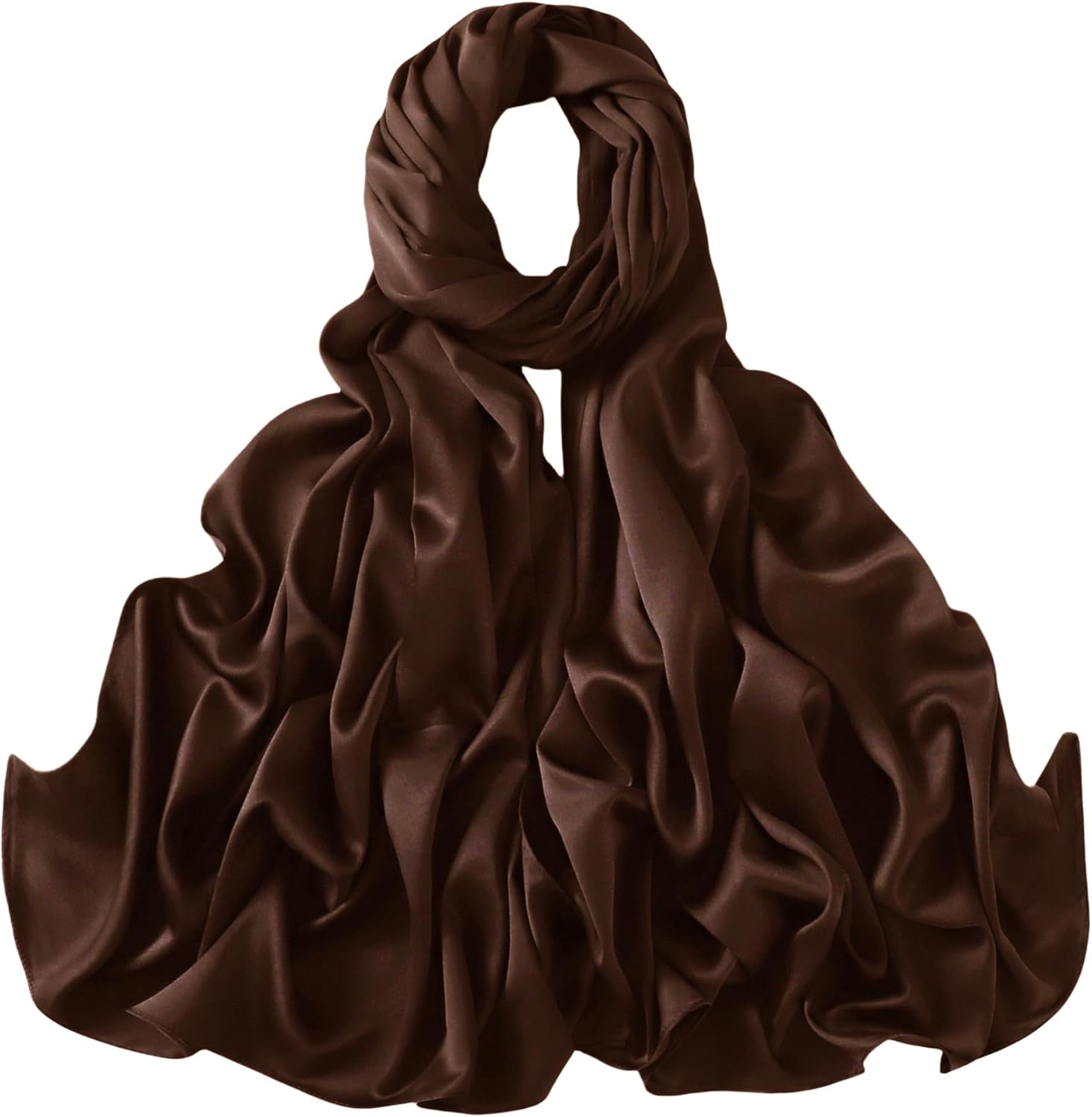 Lina & Lily Women's Silky Satin Scarf Shawl Wrap for Wedding Evening Dress