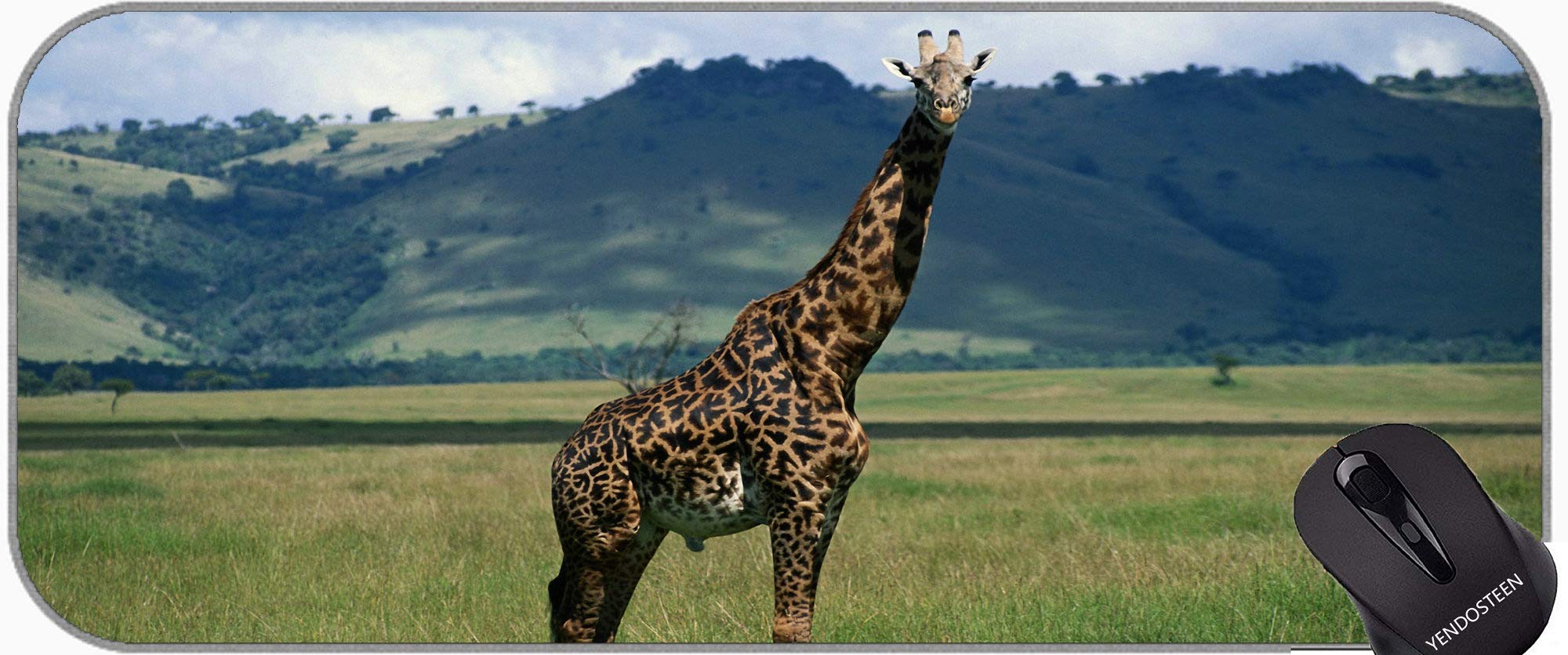 Extra Large Gaming Mouse Pad,Humor Animal Giraffe Mousepad XXL for Game