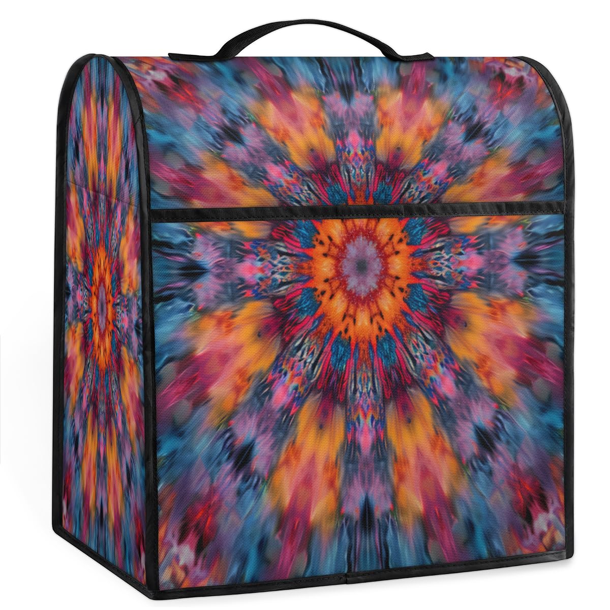 Coffee Maker Cover Abstract Mandala Kitchen Appliance Covers Small Appliance Covers Blender Cover Juicer Cover Dust Covers for Kitchen Appliances with Top Handle and Pockets,Washable,B192
