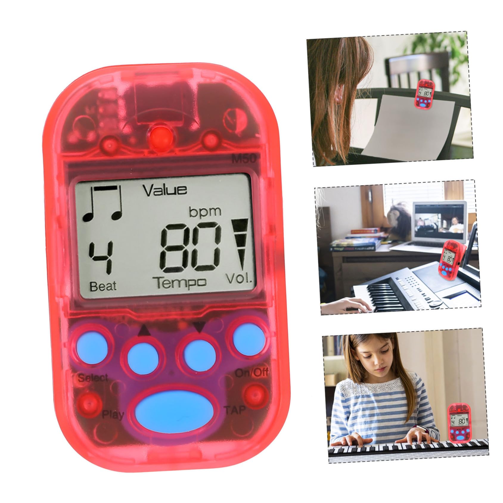 Toyvian 5stücke Tragbares Elektronisches Für Gitarre Klavier Und Violine Mini Lcd Transparent Leicht Und Multifunktional Für Musiker Und Musikschüler