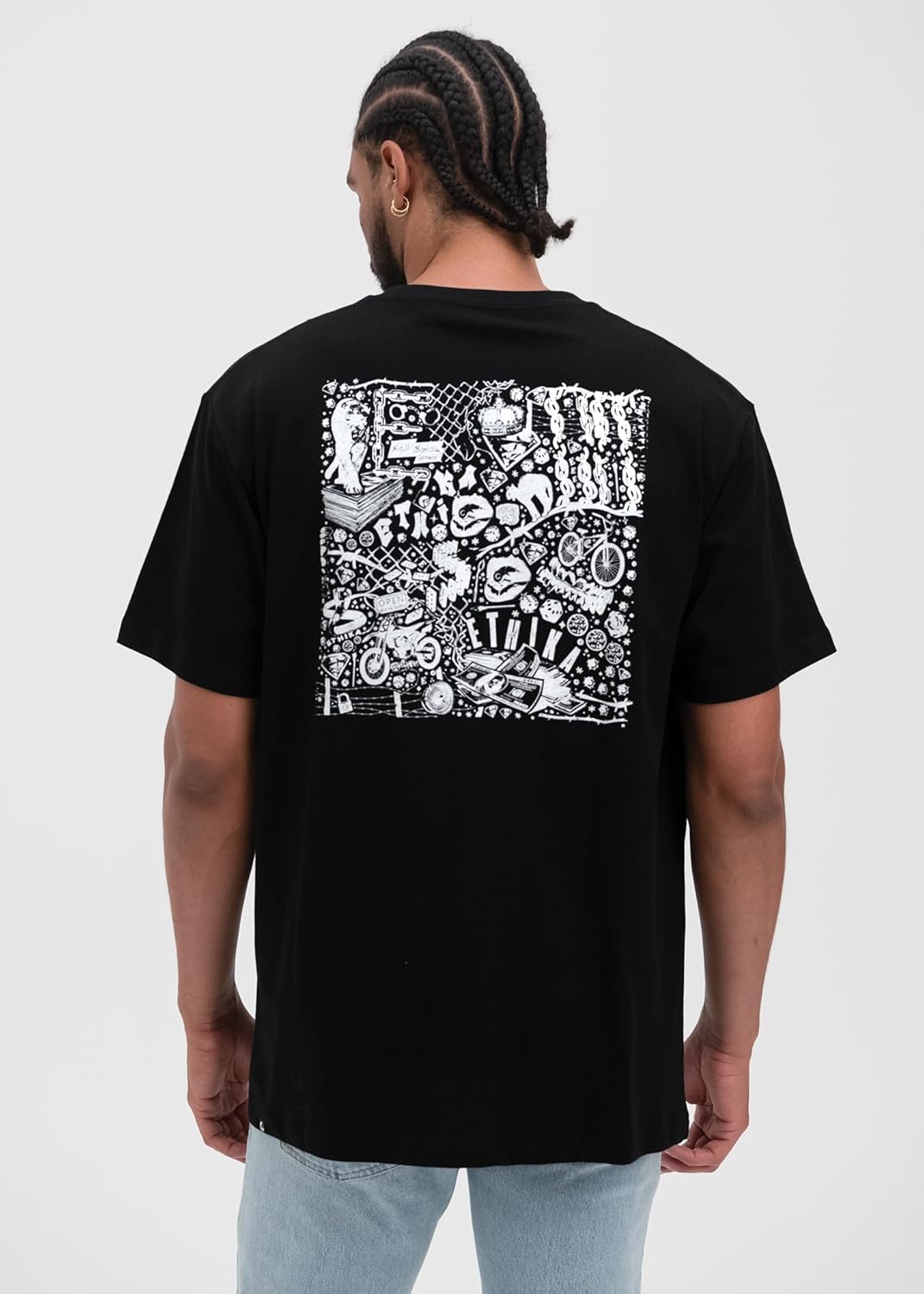 Ethika Men's Graphic Tee | Flash -Black- - Image 3
