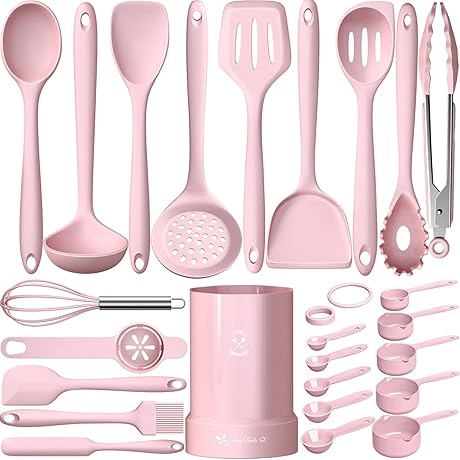 Fun Cooking with Our Premium Silicone Cooking Utensil Set!
