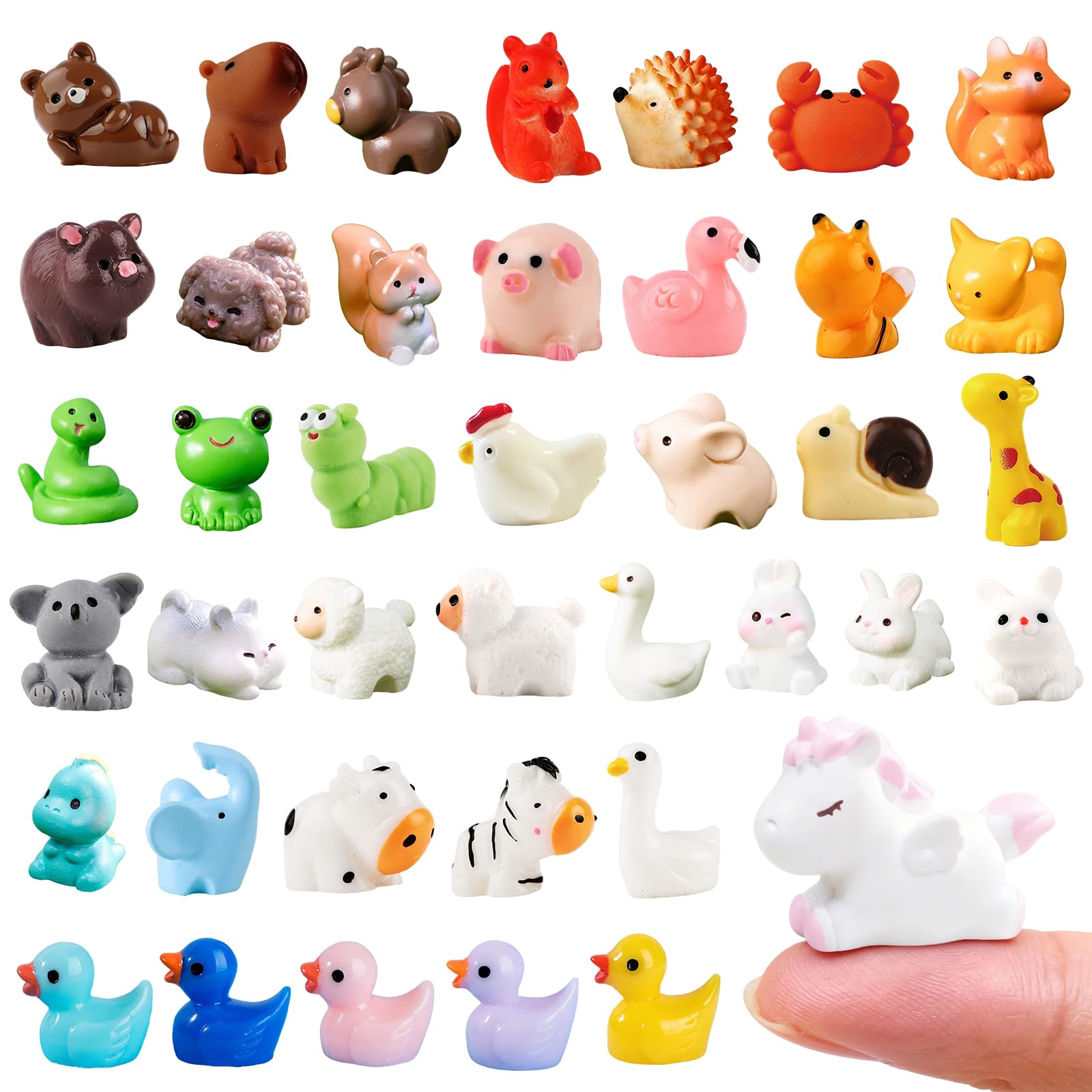 Zerobe Miniature Resin Animal Figures - dollhouse accessories | Mubboo
