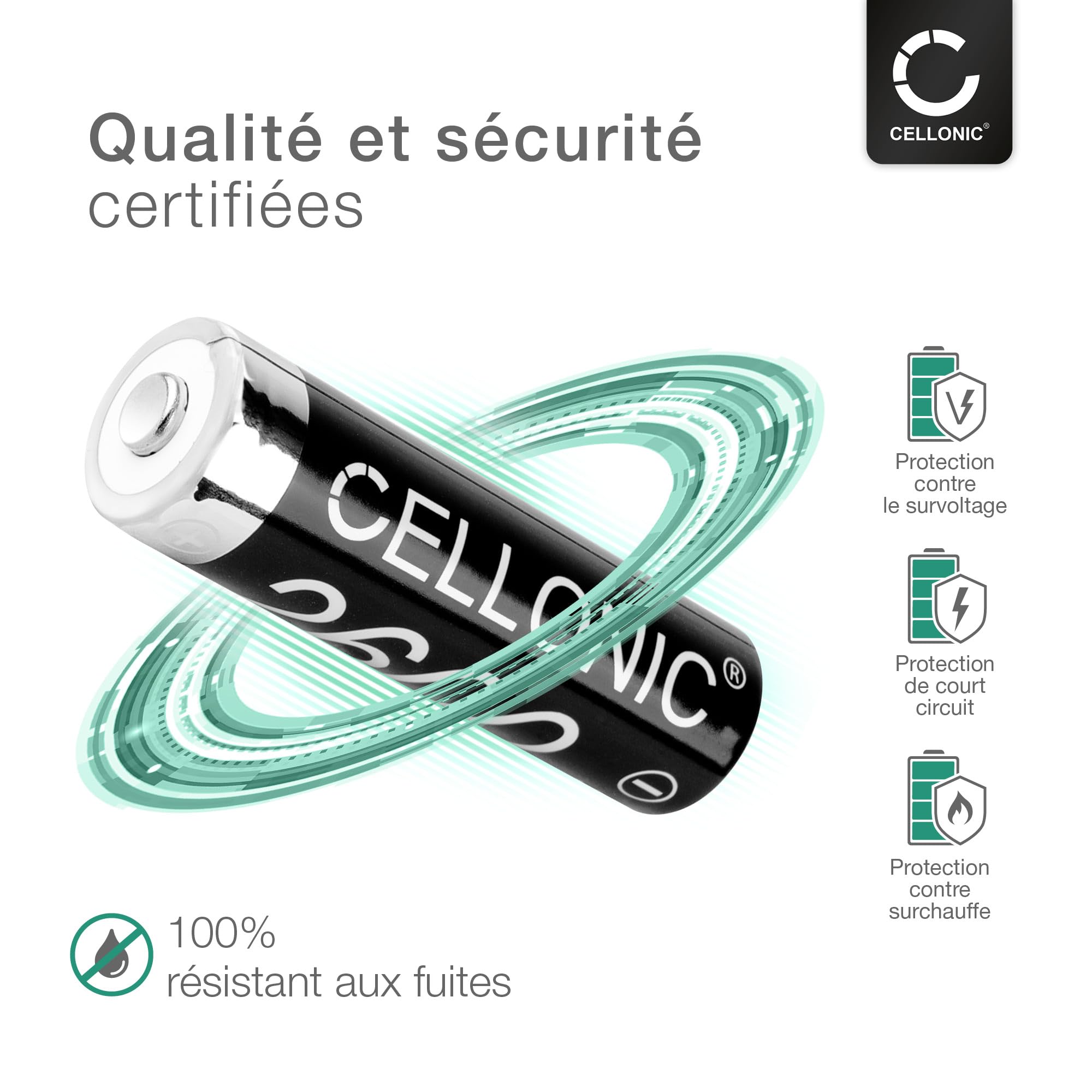 CELLONIC 4X Batterie pour Téléphone sans Fil Compatible avec Siemens Gigaset C620A,C620,C620H - (2600mAh, 1.2V)
