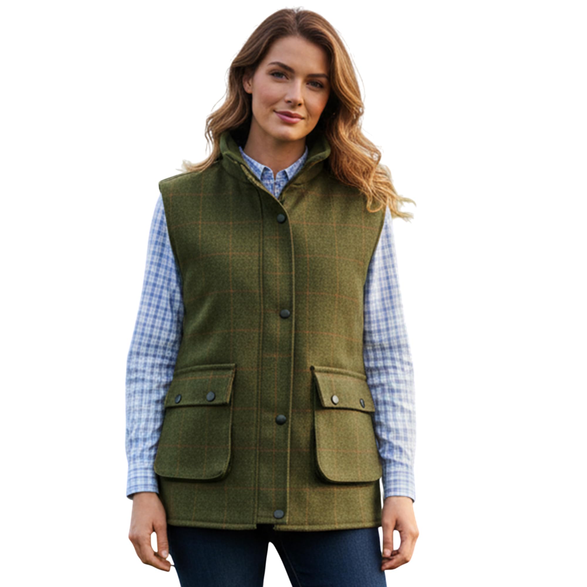 Game Technical Apparel Ladies Dark Derby Tweed Gilet Quilted Waistcoat Bodywarmer (18)