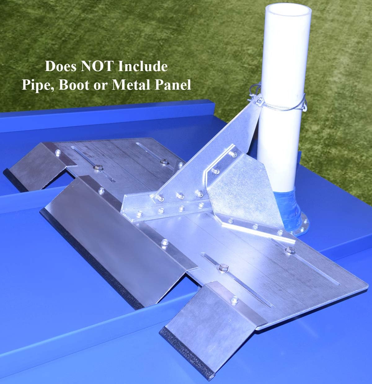Roof Chimney Cap 4-Pack Metal Roof Vent Boot Flashing EPDM