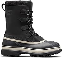 SOREL Men's Caribou Snow Boots - Waterproof Nubuck Leather, Removable Felt Liner, Warm Durable Winter Boots