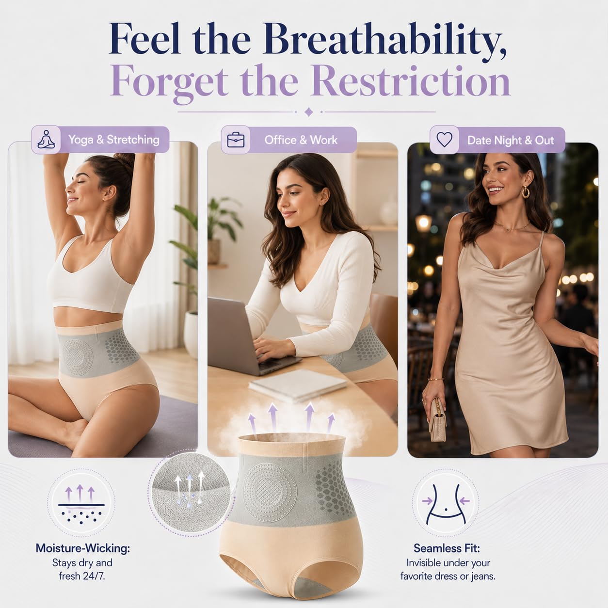 Pantalones Cortos Termogénicos Moldeadores 4-En-1 Control de Barriga Cintura Alta para Mujer