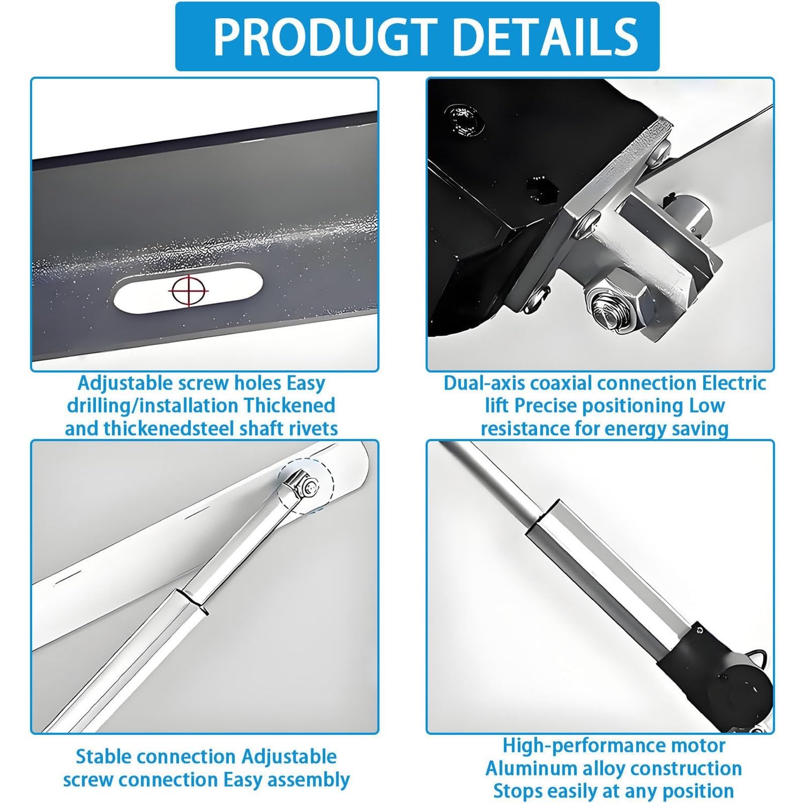 Mecanismo eléctrico de elevación de cama con control remoto, kit de elevación de almacenamiento resistente para marcos de cama y bases de sofá