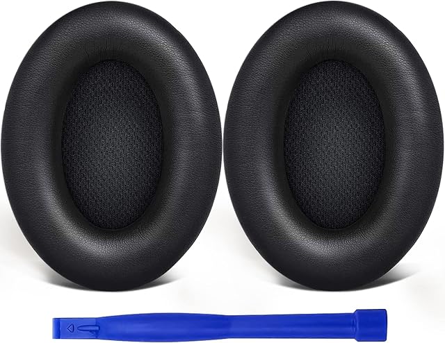 SoloWIT Professional Earpads for Bose QuietComfort 15 QC15 QC25 QC2 QC35/Ae2 Ae2i Ae2w/SoundTrue & SoundLink Around-Ear & Around-Ear II, Ear Pads Cushions Replacement for Bose Headphones (Black)