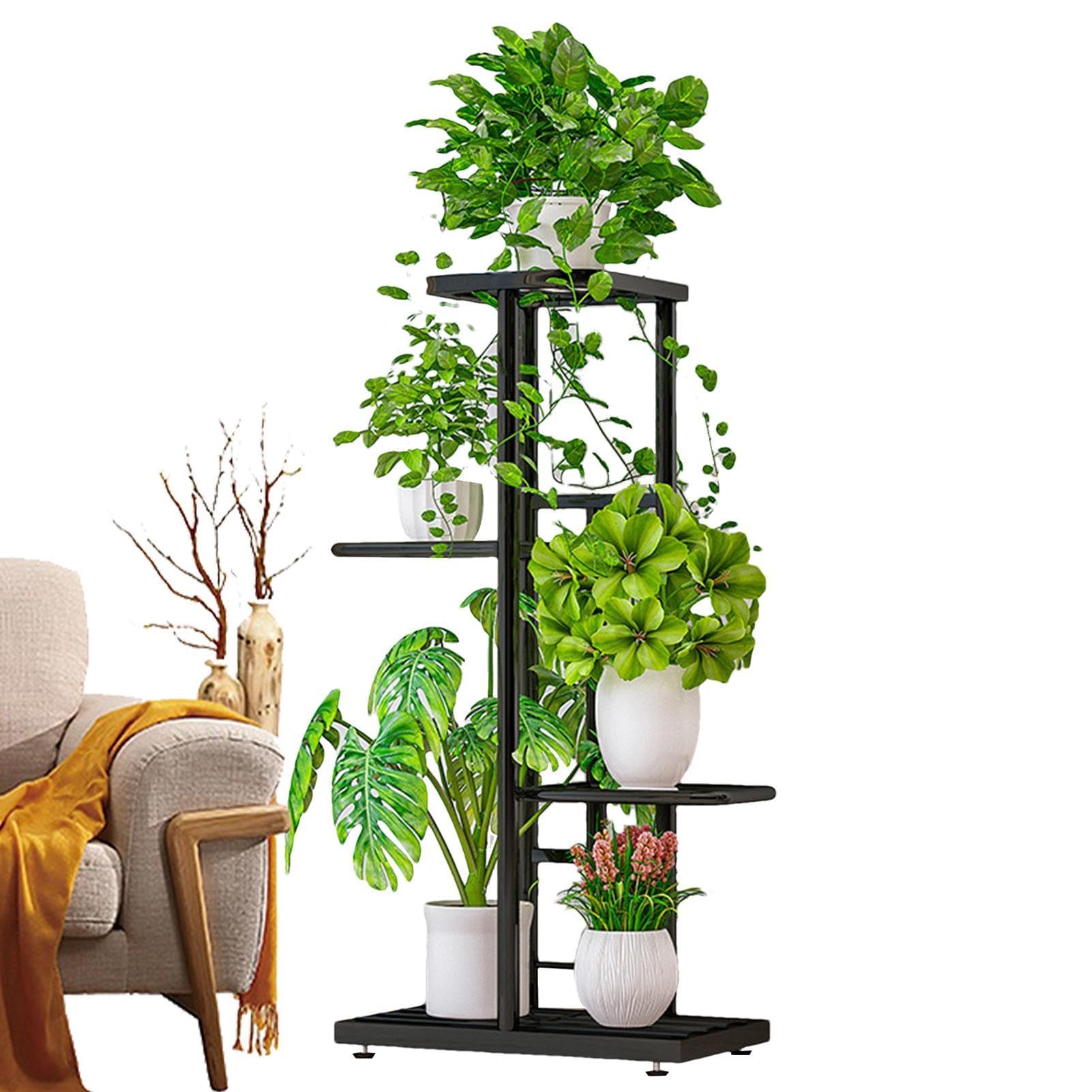 Supporto Portavasi Da Esterno Portavasi da fiori in metallo a 4 livelli da | Portafiori In Metallo Per interni ed esterni, giardino, balcone, , soggiorno, angolo, pavimento